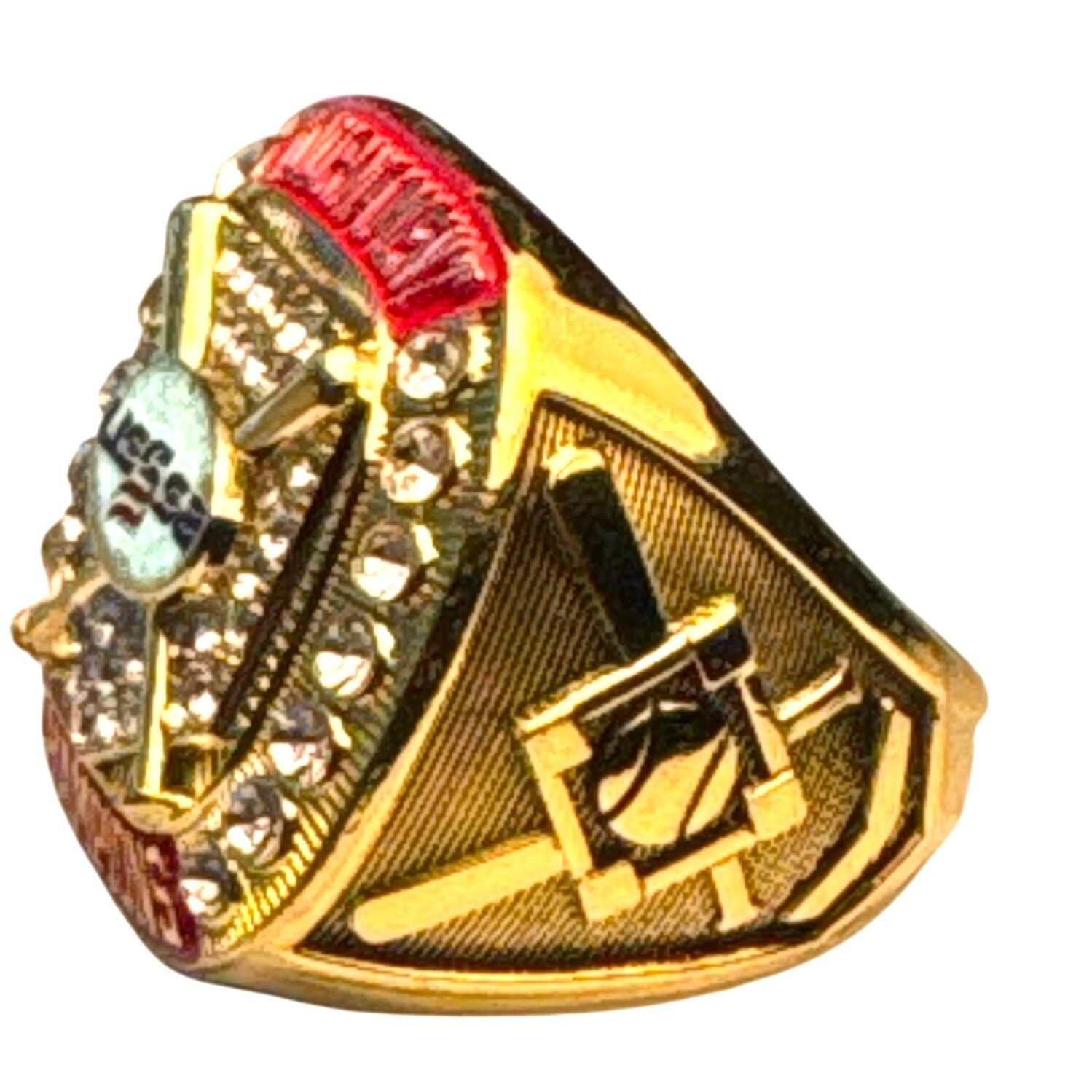 Other Baseball USSSA Tournament Champions Ring Size 15 Play Bat Ba Size ONE SIZE - 3 Thumbnail