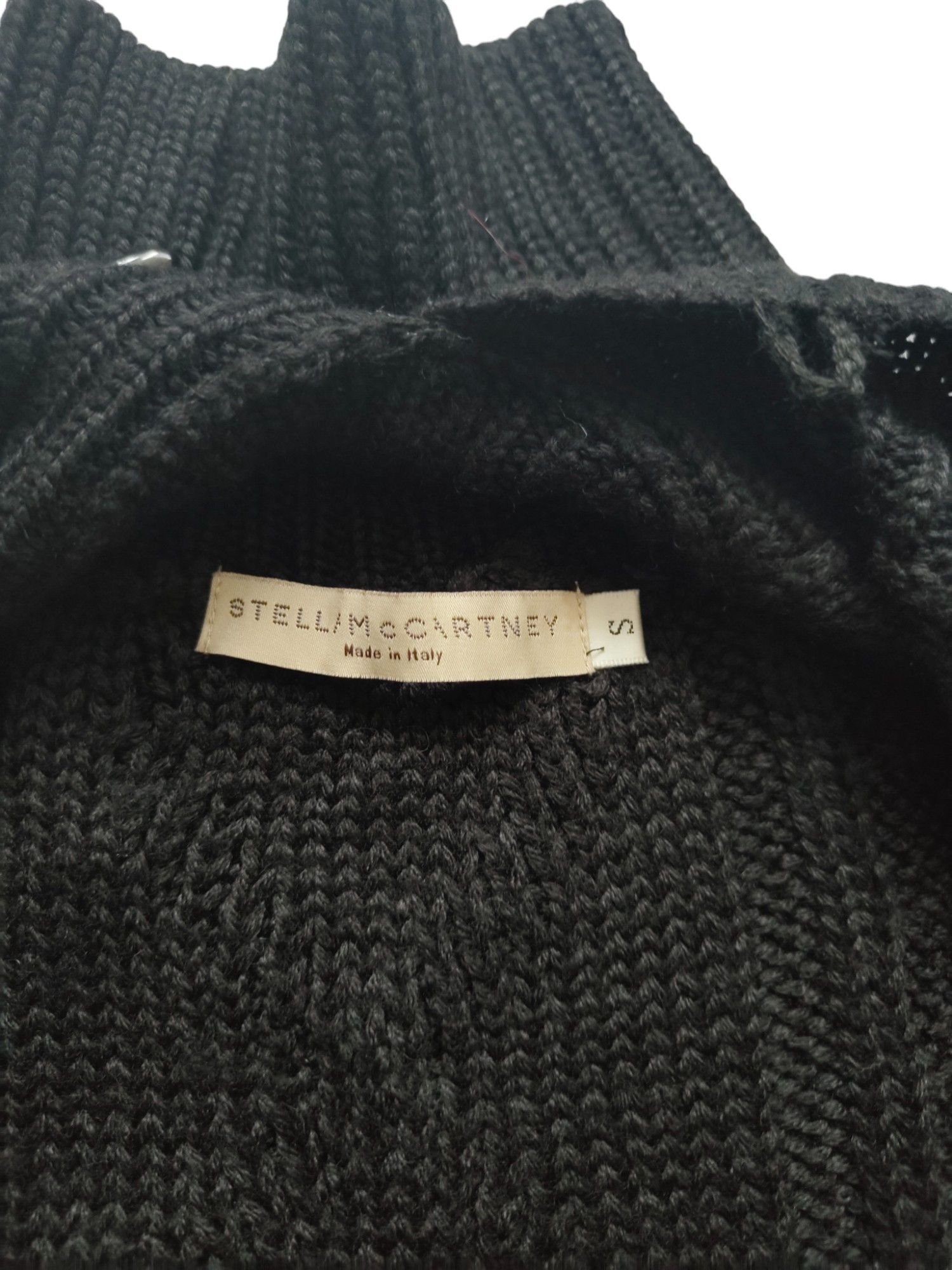 Stella McCartney Black Knitted Vest With High Collar And 3 Toggles Buttons Size S / US 4 / IT 40 - 5 Thumbnail