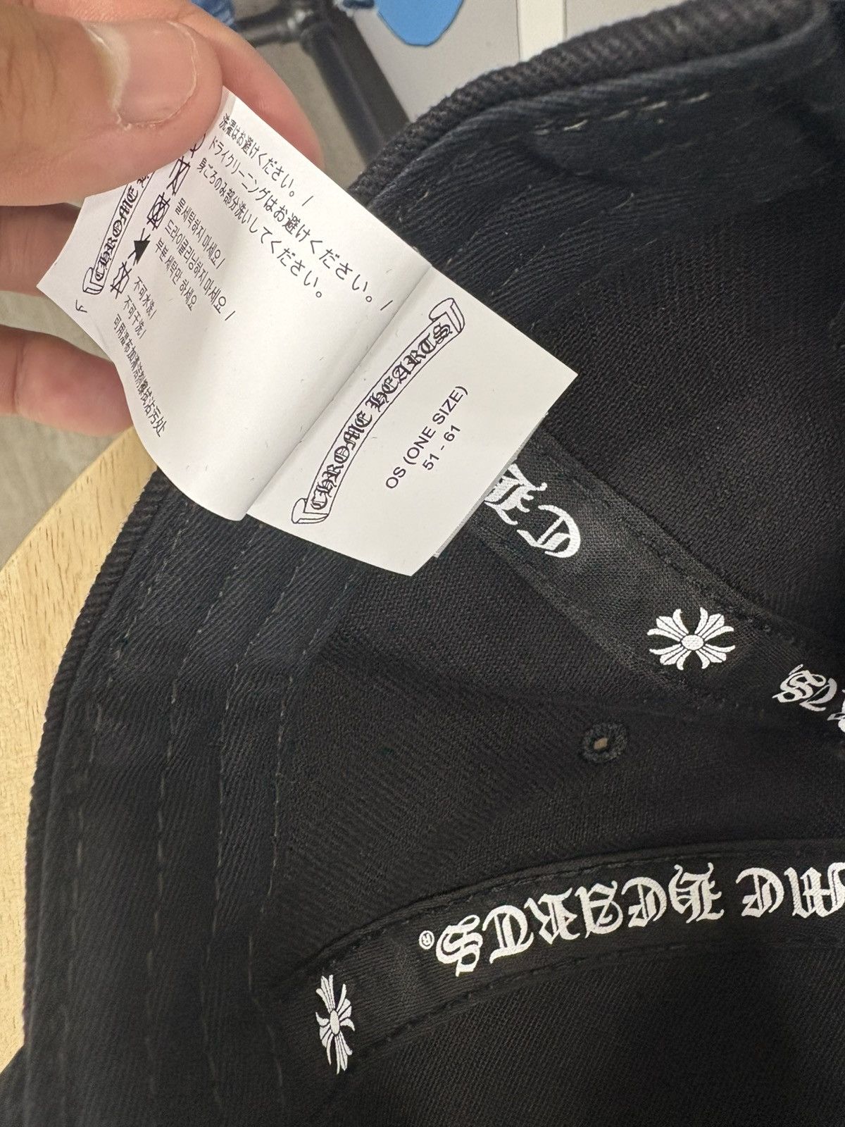 Chrome Hearts Chrome Hearts Black Denim Cap Size ONE SIZE - 3 Thumbnail