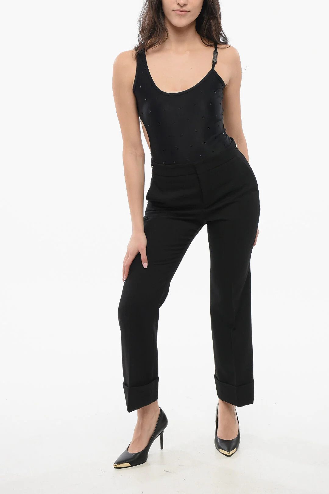 Gucci o1mm0326 Wool Pant in Black Size 28" / US 6 / IT 42 - 4 Thumbnail