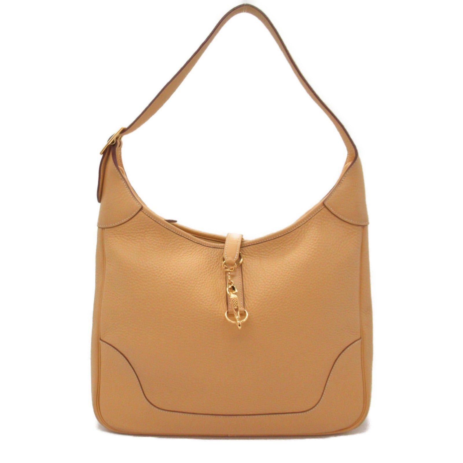 Hermes Hermes Trim 35 Saffron Shoulder Bag Leather Clemence Yellow Gold Hardware □D Stamp Size ONE SIZE - 1 Thumbnail