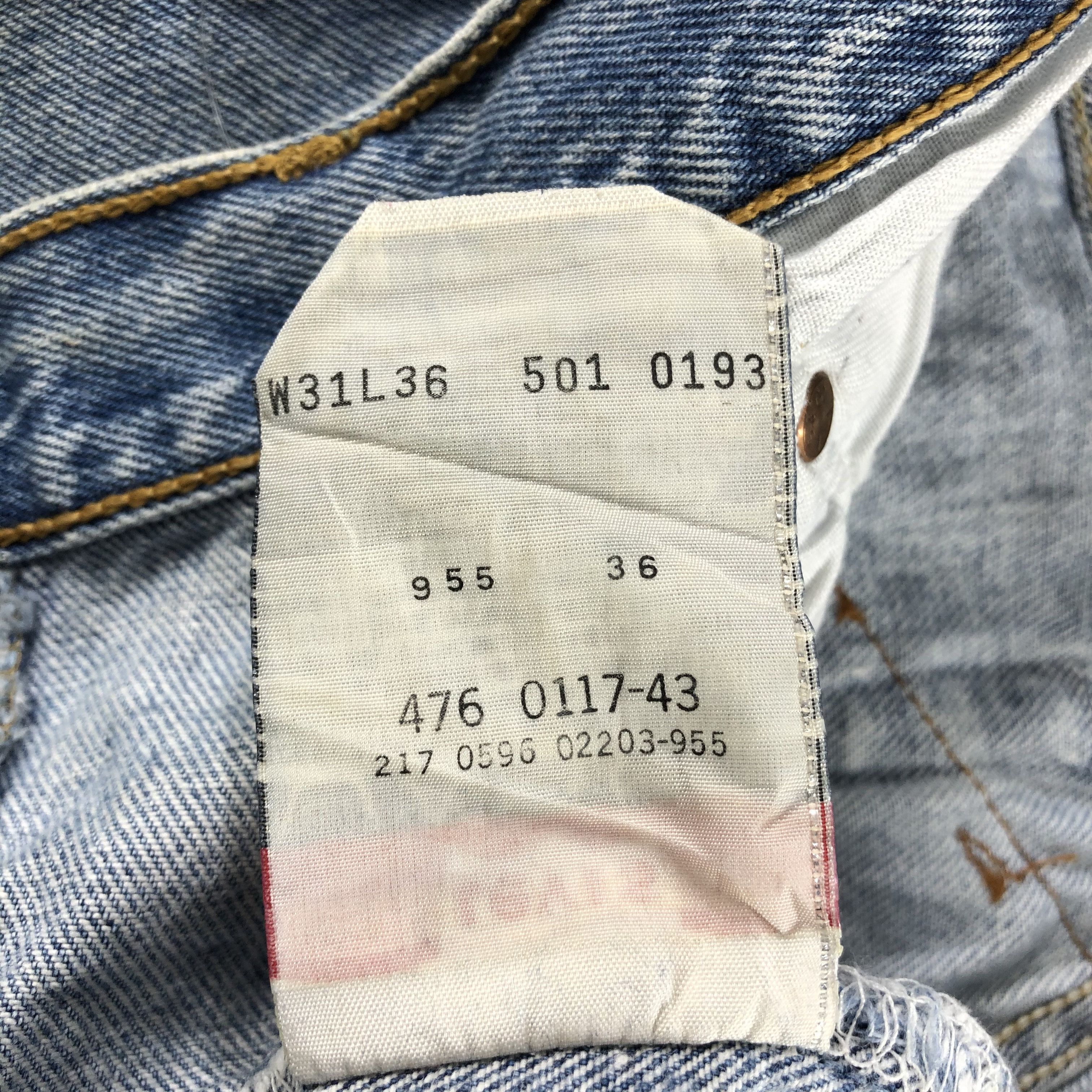 Levi's 90s Vintage Levis 501 Custom Jeans-JM2928 Size US 31 - 12 Thumbnail