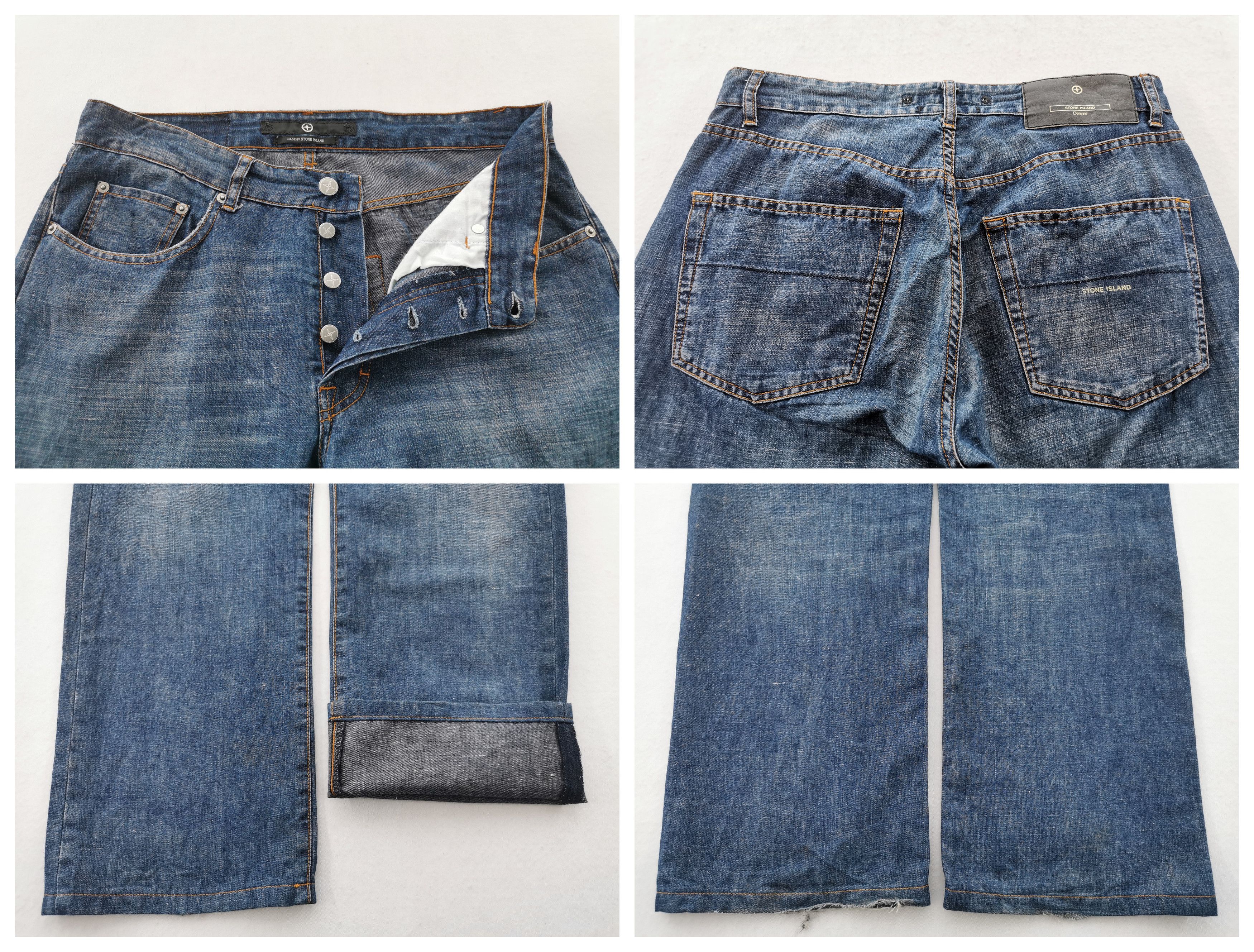 Stone Island Distressed Vintage Stone Island Denim Jeans Size 30 Size US 30 / EU 46 - 9 Thumbnail