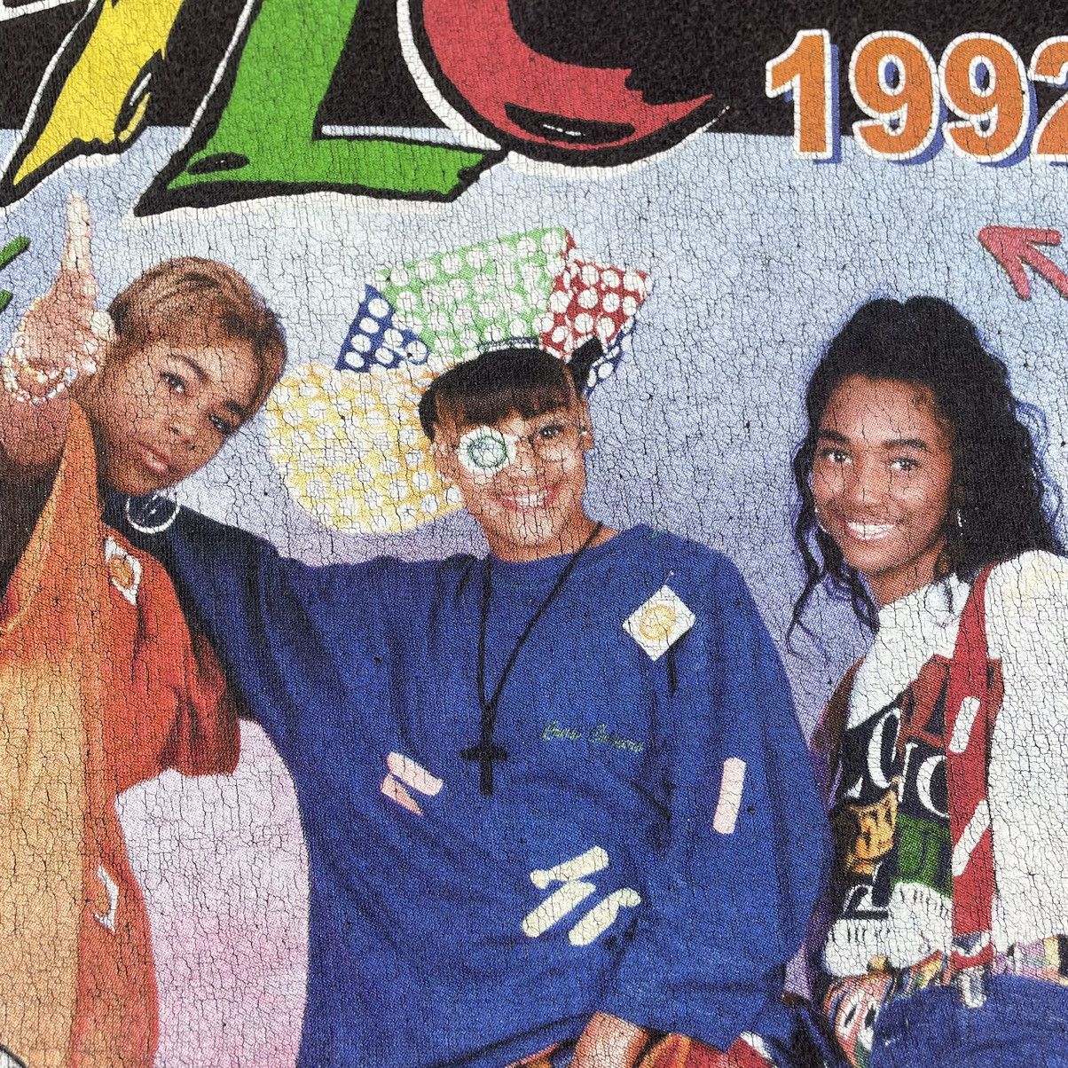 Cross Colours × Rap Tees × Vintage 🔥🔥Cross Colours X TLC Raptees Hip Hop Group Promo Tee Size US XL / EU 56 / 4 - 3 Thumbnail