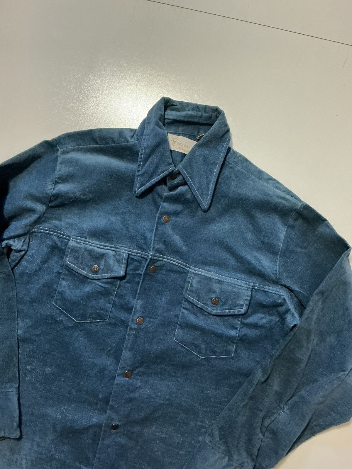 Vintage Vintage 70s Ferranti California Lone Star 45 Bullet Shirt Size US M / EU 48-50 / 2 - 4 Thumbnail
