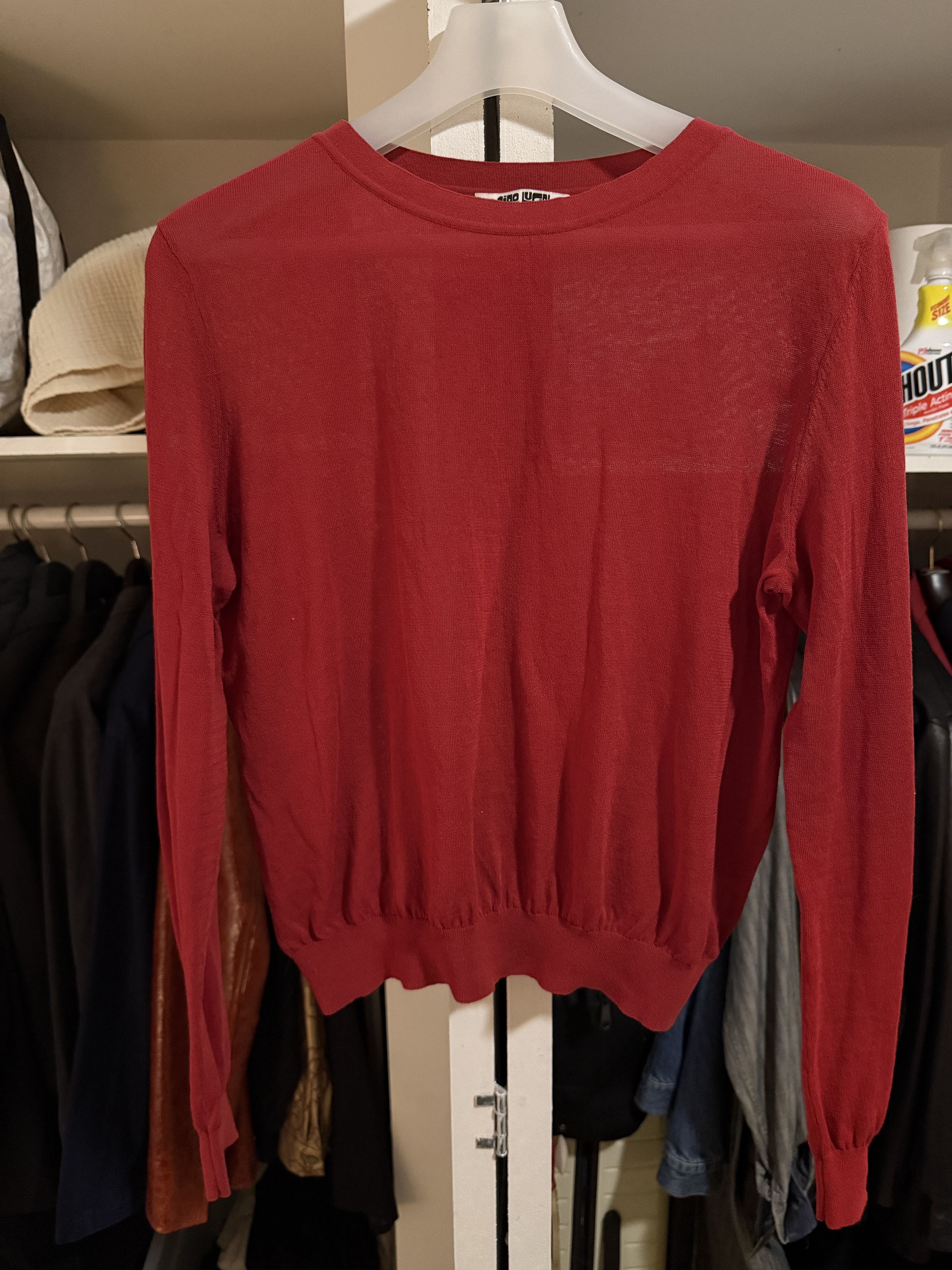 Ciao Lucia Red light sheer sweater Size L / US 10 / IT 46 - 1 Thumbnail