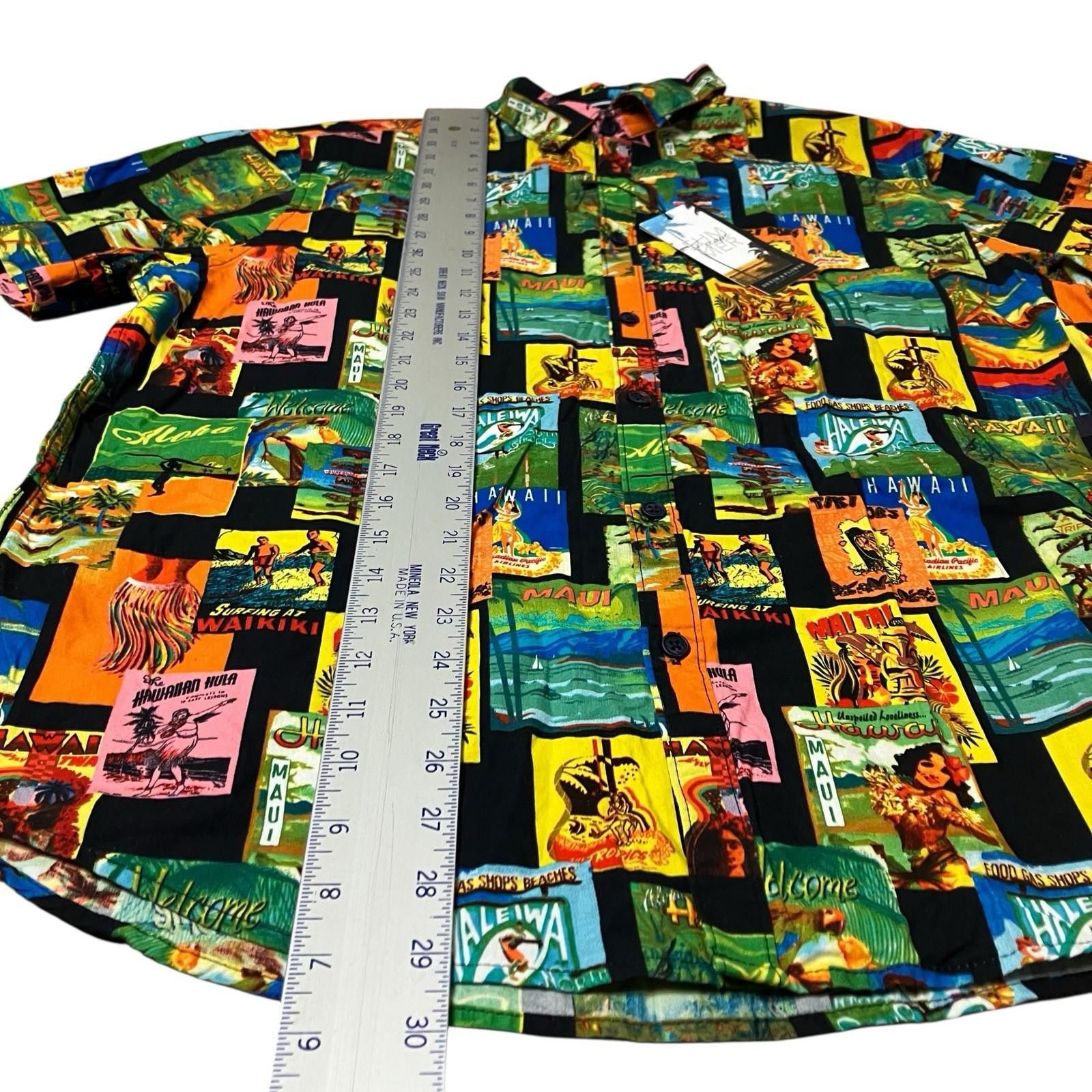 Denim & Flower Denim Flower Shirt XL Hawaii Button Up Tropical Luau Surf Size US XL / EU 56 / 4 - 3 Thumbnail