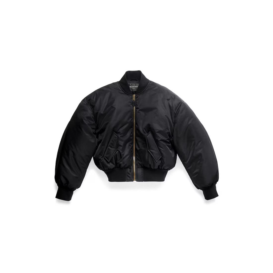 Balenciaga o1w1db10425 Dup / Bomber Jacket in Black Size S / US 4 / IT 40 - 1 Thumbnail