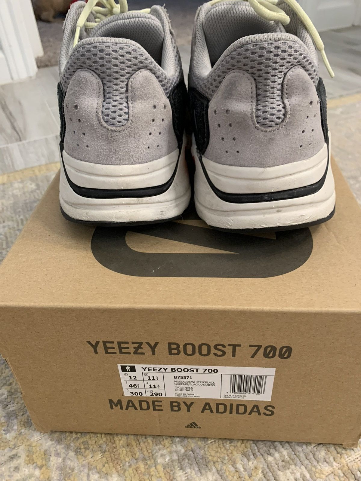 Adidas × Kanye West adidas Yeezy Boost 700 Wave Runner (2017/2023) Size US 12 / EU 45 - 9 Thumbnail