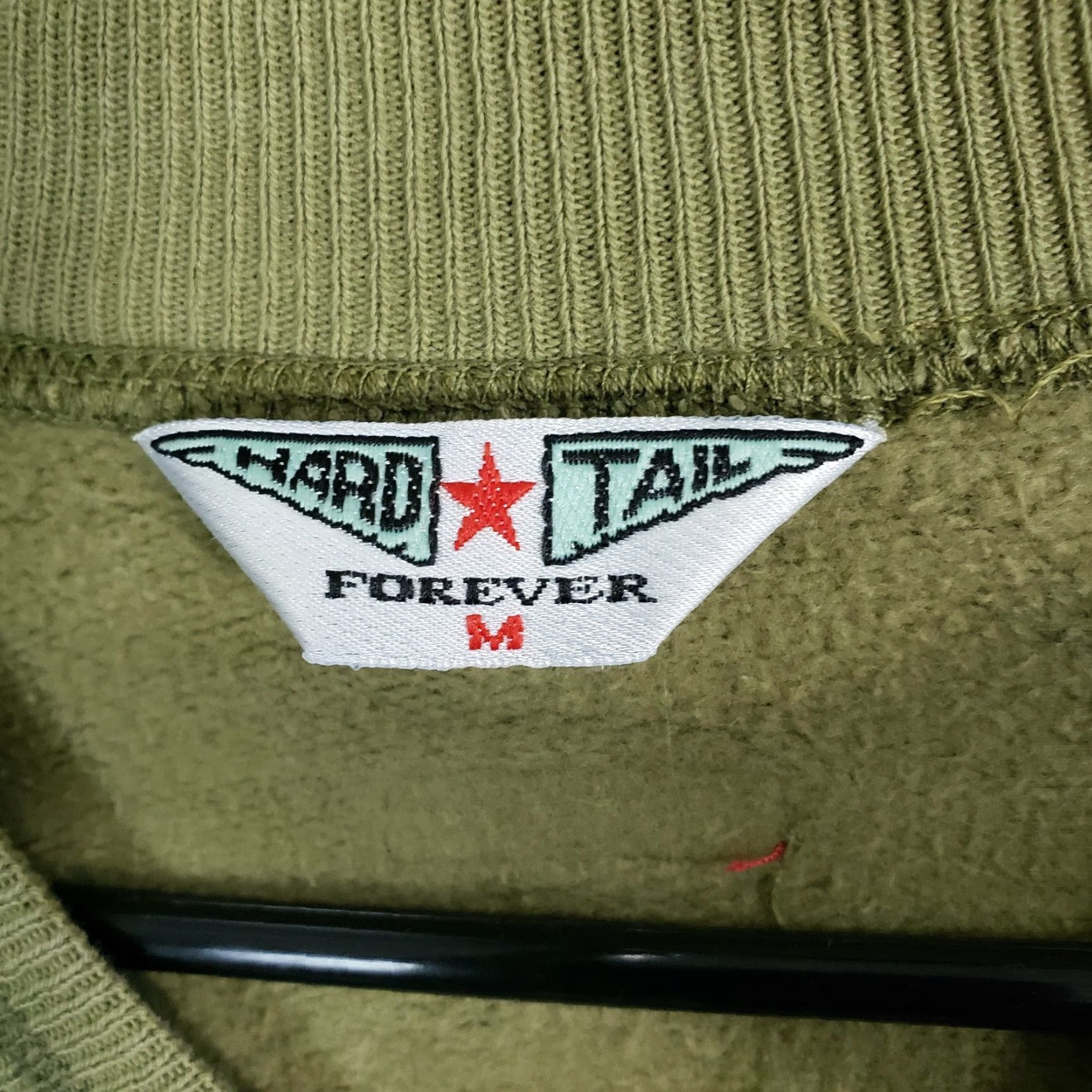 Hard Tail Hard Tail Forever Womens Full Zip Sweatshirt Sz Medium Green Cotton Shirt Womens Medium Green Full Zip 80s-90s Size M / US 6-8 / IT 42-44 - 6 Thumbnail