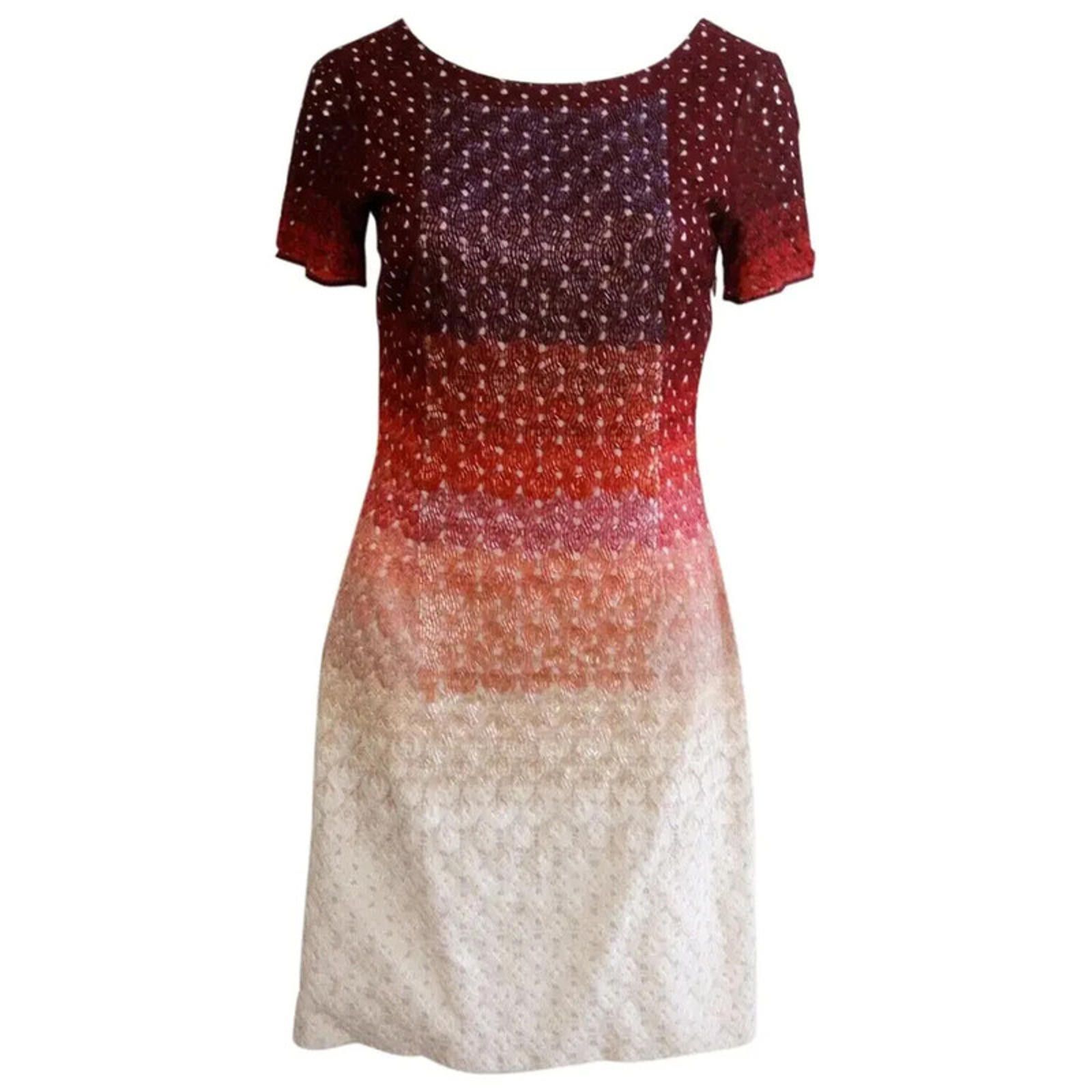 Missoni Missoni Ombre Sequin beaded Glitter Red Dress 42 uk 10 Size S / US 4 / IT 40 - 2 Thumbnail