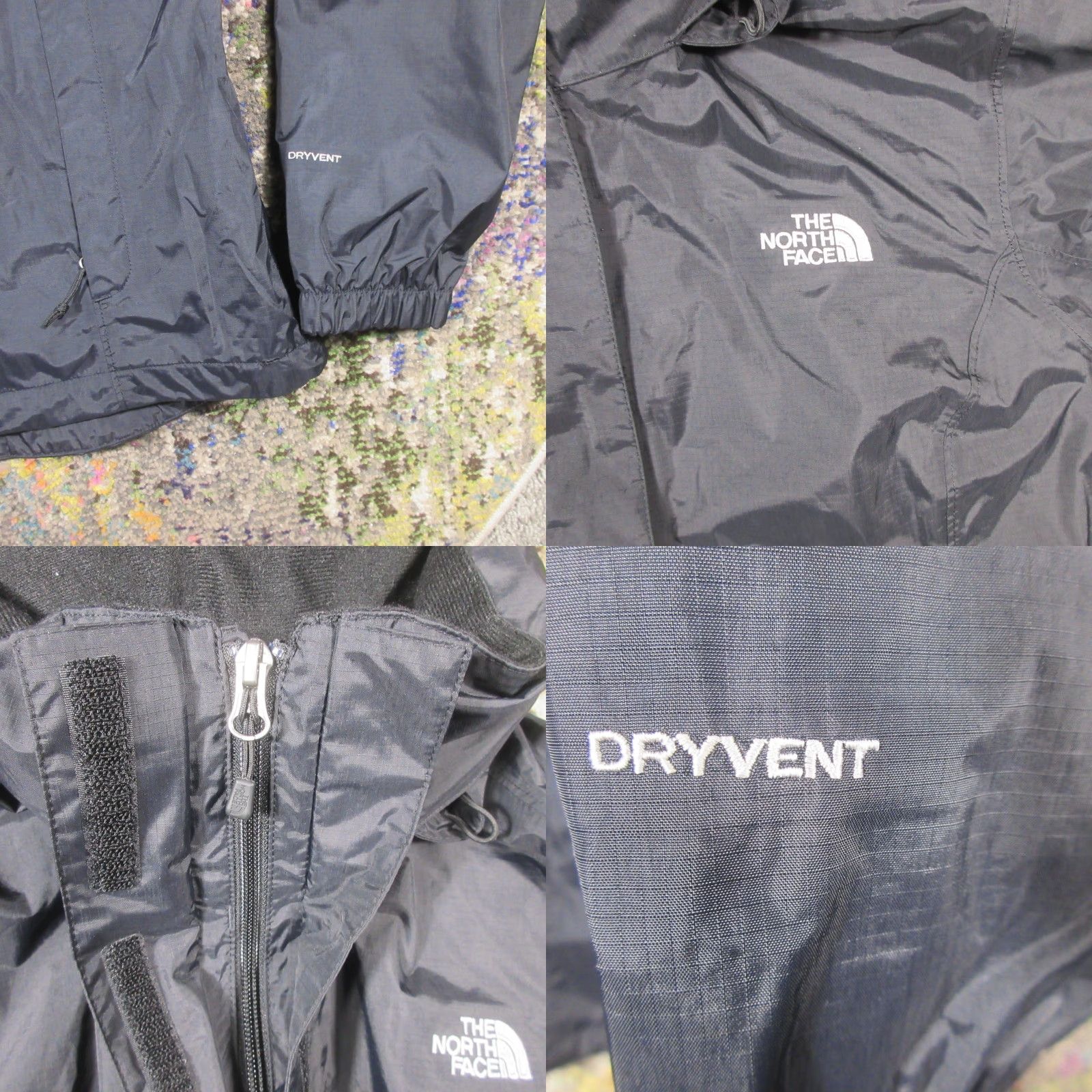 The North Face The North Face Dryvent Jacket Women L Black Lined Stow Hood Lightweight EUC Size L / US 10 / IT 46 - 8 Thumbnail