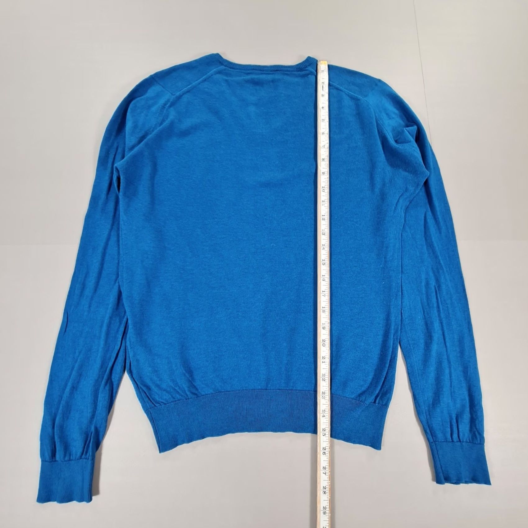 Sunspel Sunspel Jumper Blue Small Mens Wool Cotton? No—actually Cotton Sunspel Jumper Blue Small Mens Pullover V-Neck Lightweight Casual Classic Navy? Size US M / EU 48-50 / 2 - 6 Thumbnail