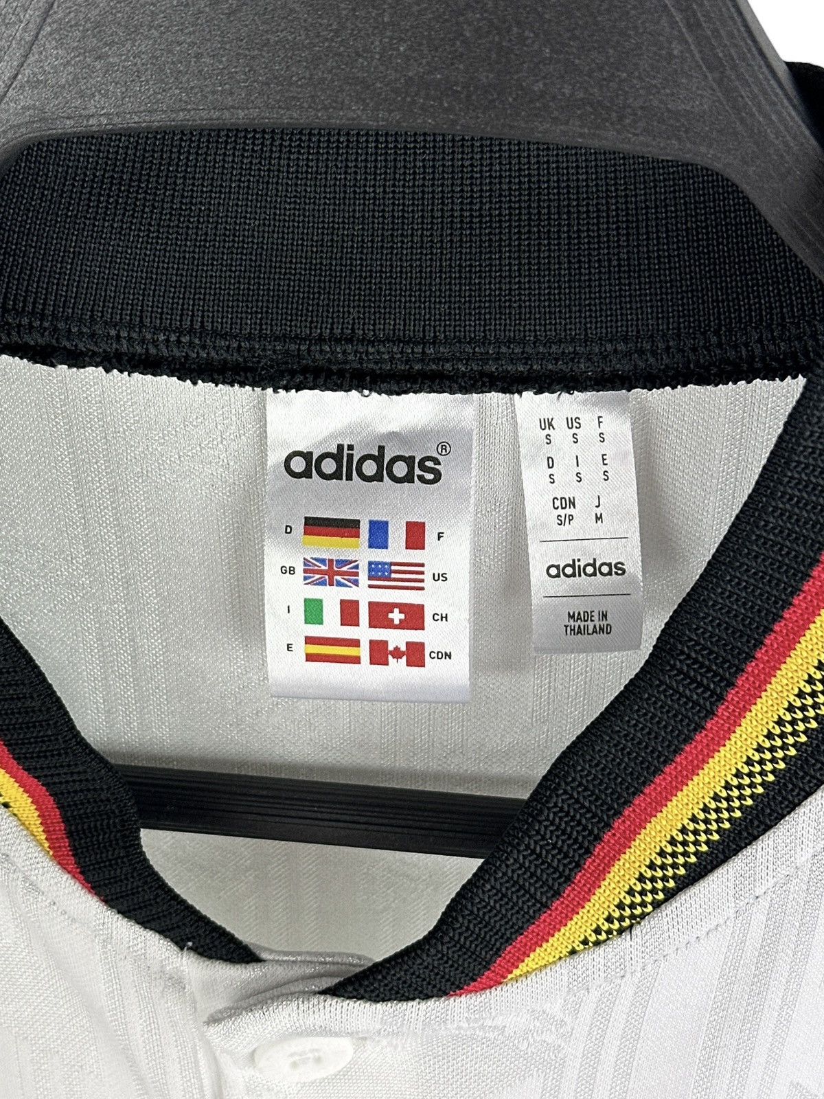 Adidas Adidas Germany 1996 Reissue Home Soccer Jersey Football Polo Size US S / EU 44-46 / 1 - 9 Thumbnail