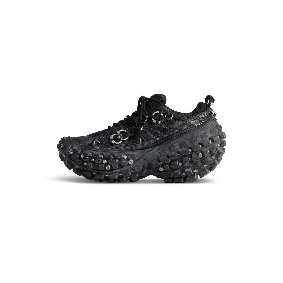 Balenciaga o1w1db10625 Bouncer Screw Sneakers With Piercings in Black Size US 10 / IT 40 - 4 Thumbnail