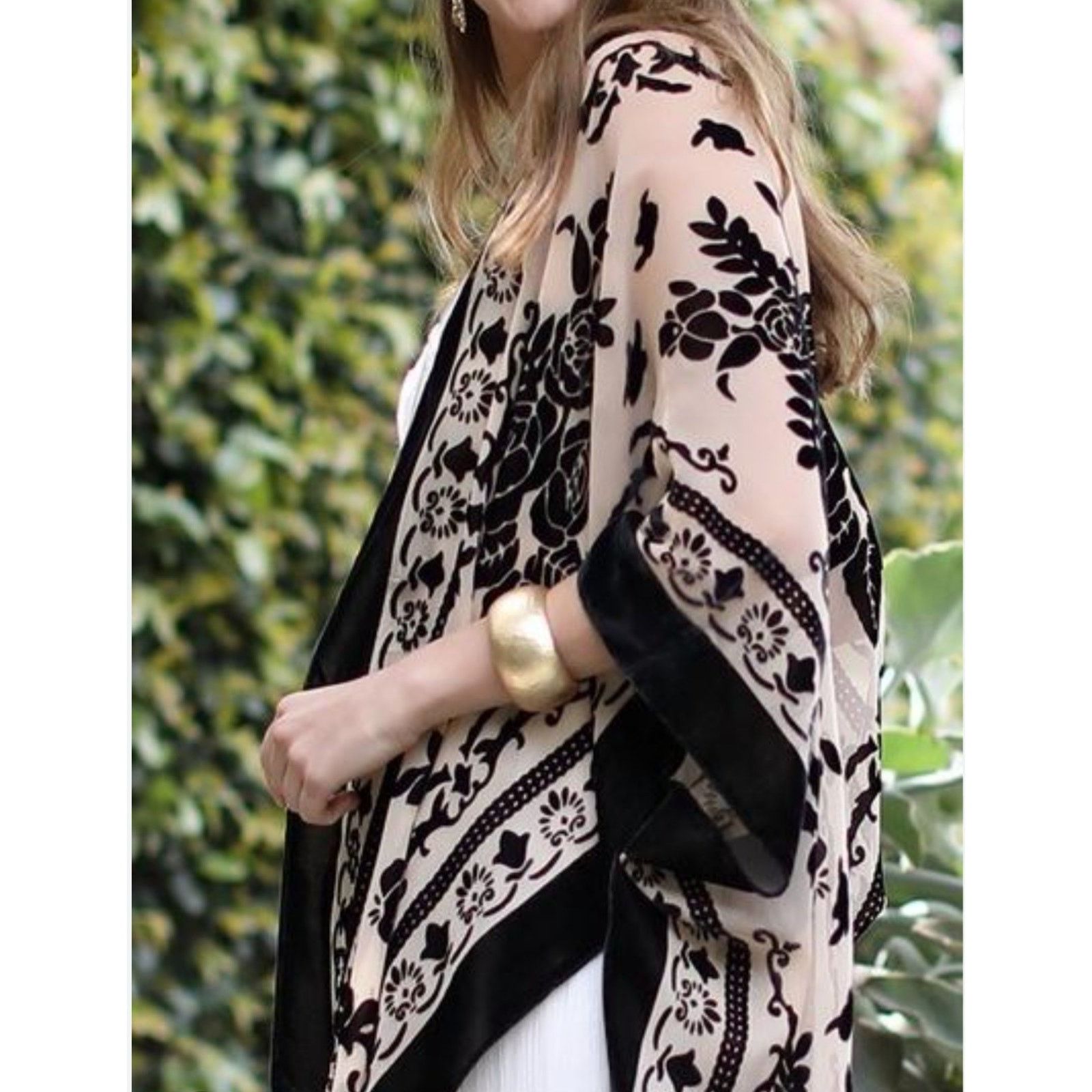 Free People Free People Nightbird Kimono in Black Combo One Size Size ONE SIZE - 1 Thumbnail