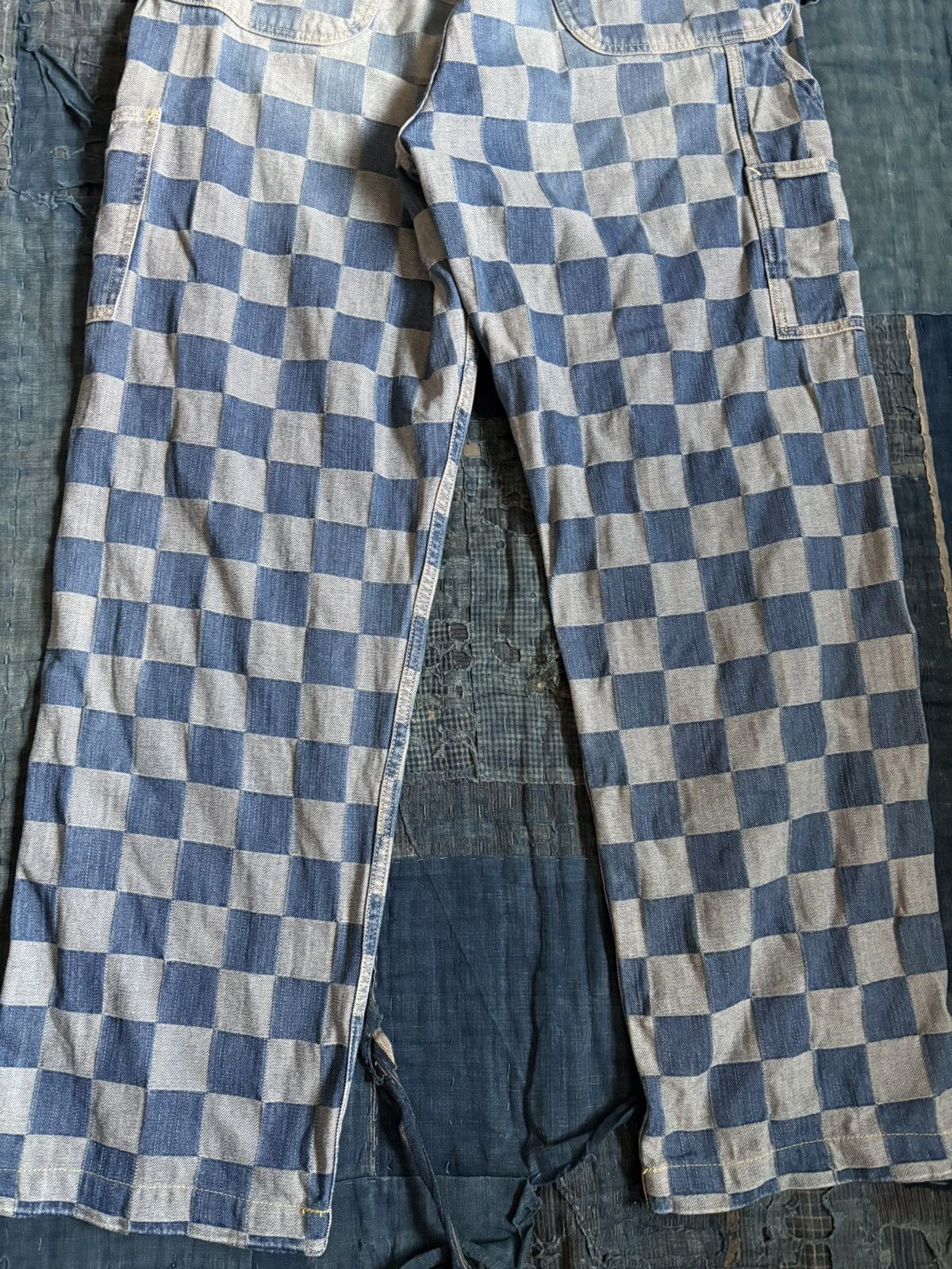 Kapital kapital denim ichimatsu lumber pants Size US 33 - 8 Thumbnail