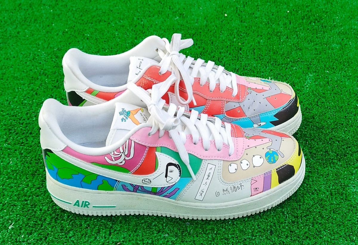 Nike Nike Air Force 1 Flyleather Ruohan Wang Size US 7 / EU 40 - 1 Thumbnail