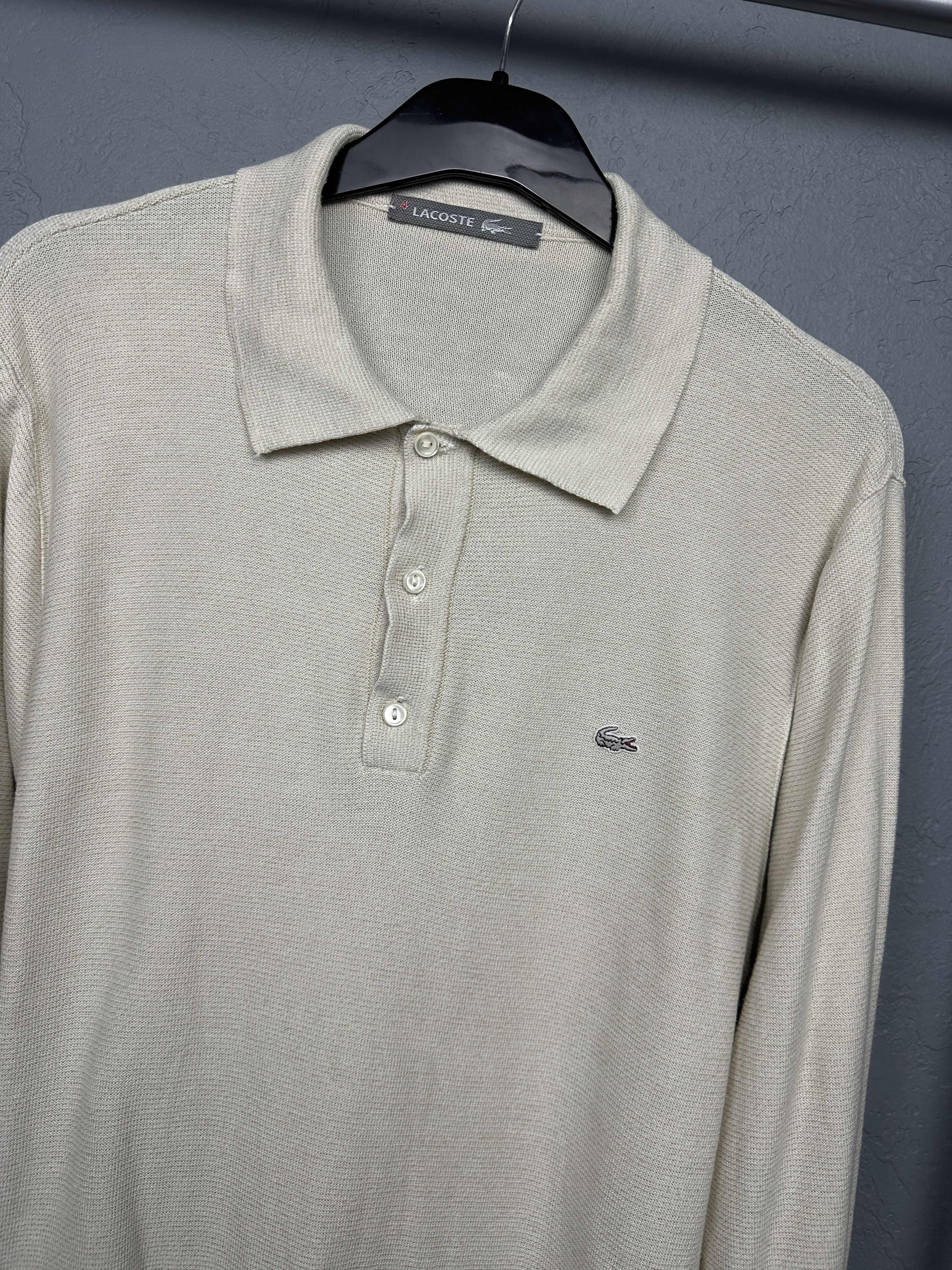 Lacoste Lacoste Vintage Mens Collared Sweater Size 4 M Size US M / EU 48-50 / 2 - 2 Thumbnail