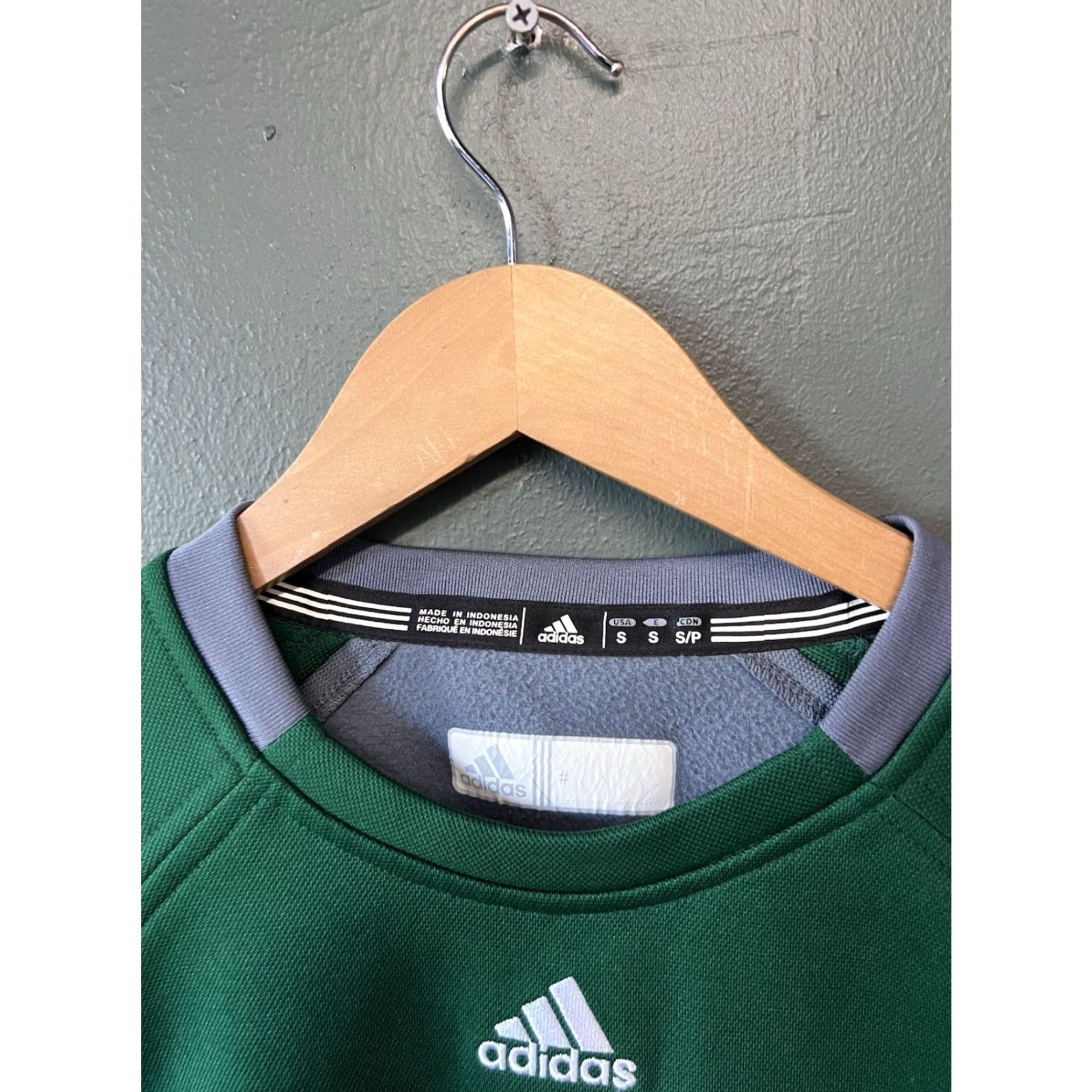 Adidas Adidas Mens Pullover Sweatshirt Long Sleeve Green Size S Cal Poly Size US S / EU 44-46 / 1 - 3 Thumbnail