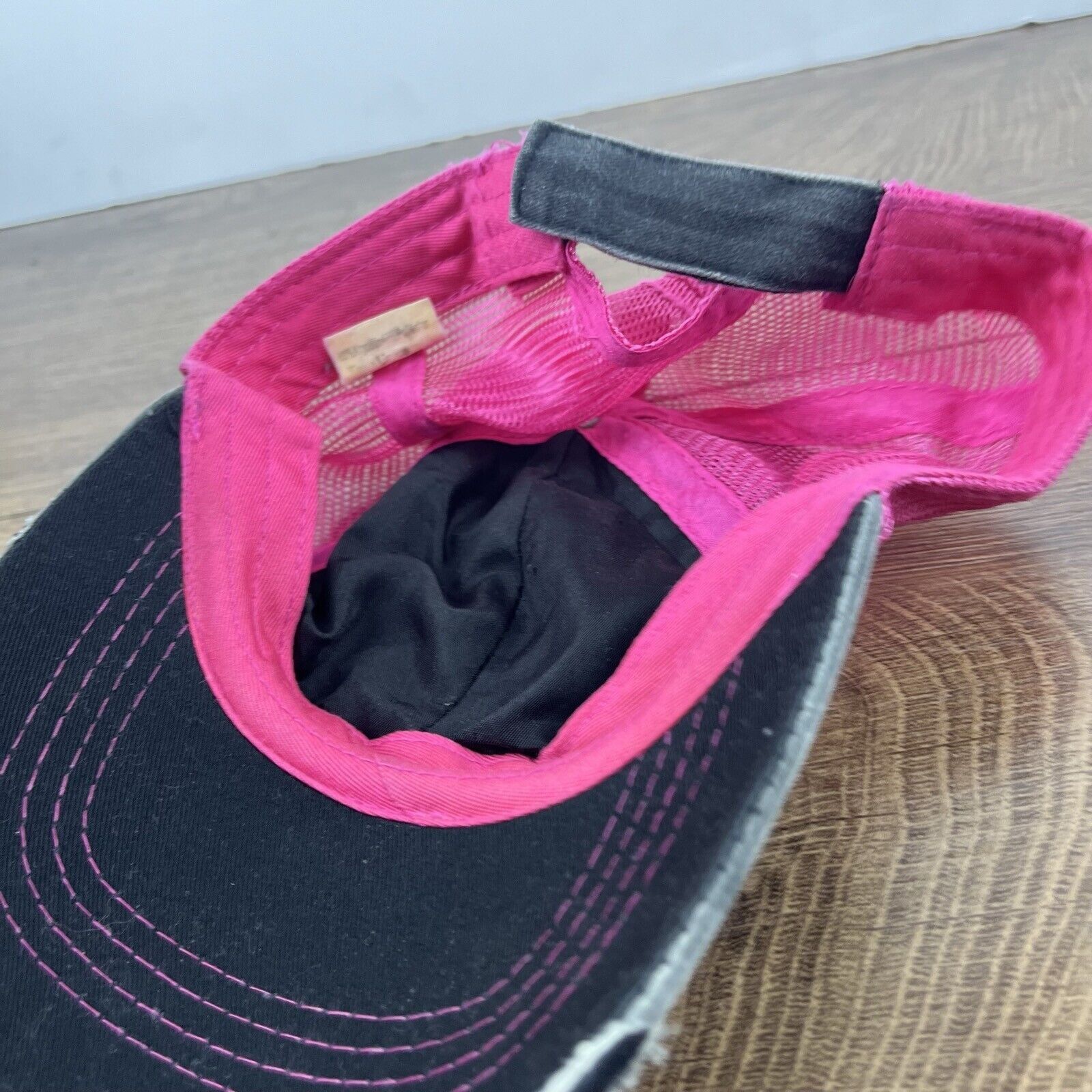 Other Plain Gray Pink Baseball Hat Gray Adjustable Hat Gray Adult Size ONE SIZE - 13 Thumbnail