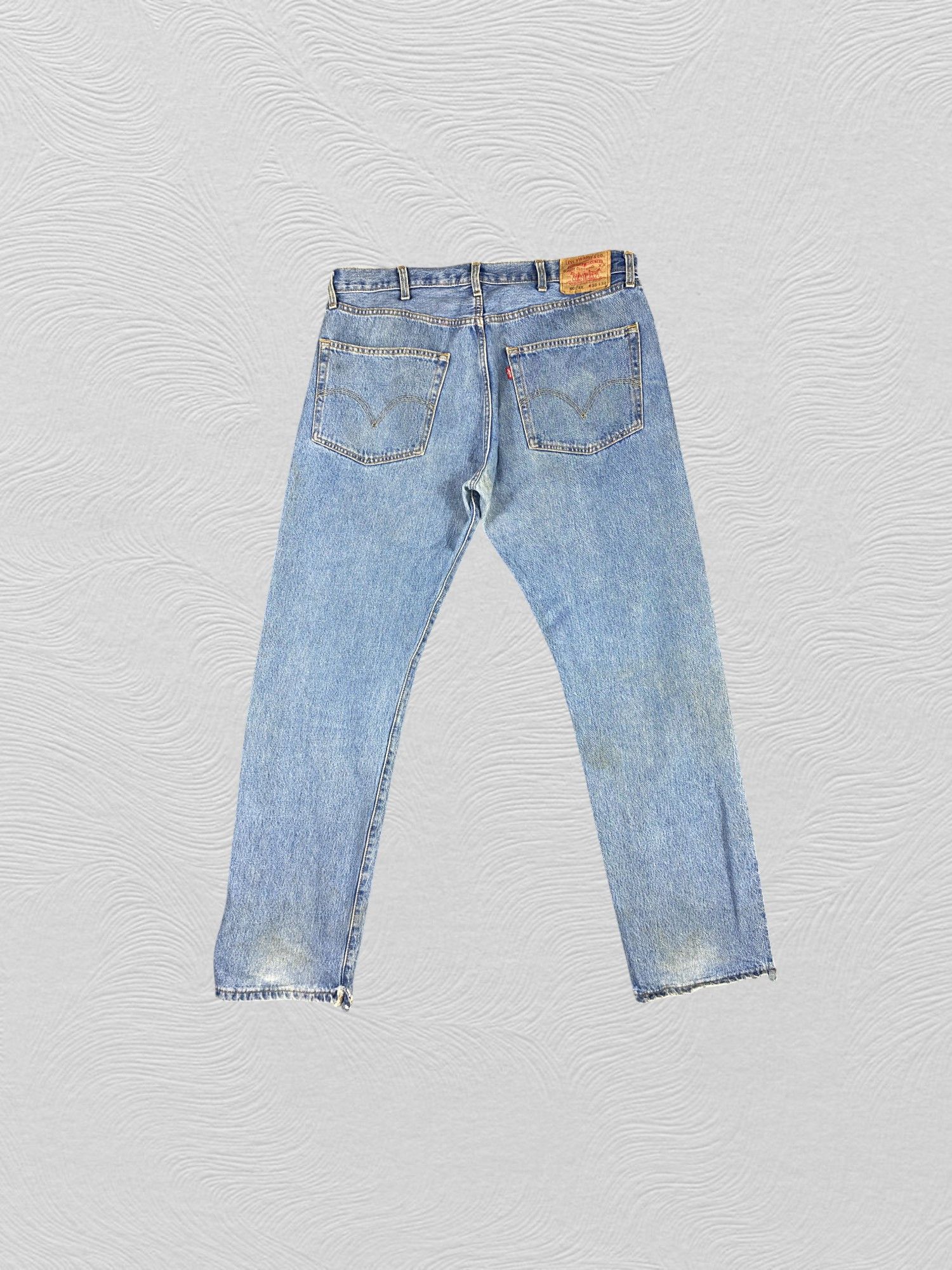 Levi's Blue Vintage Levi's 501 Jeans 37x34 Denim -JN1687 Size US 37 - 2 Thumbnail