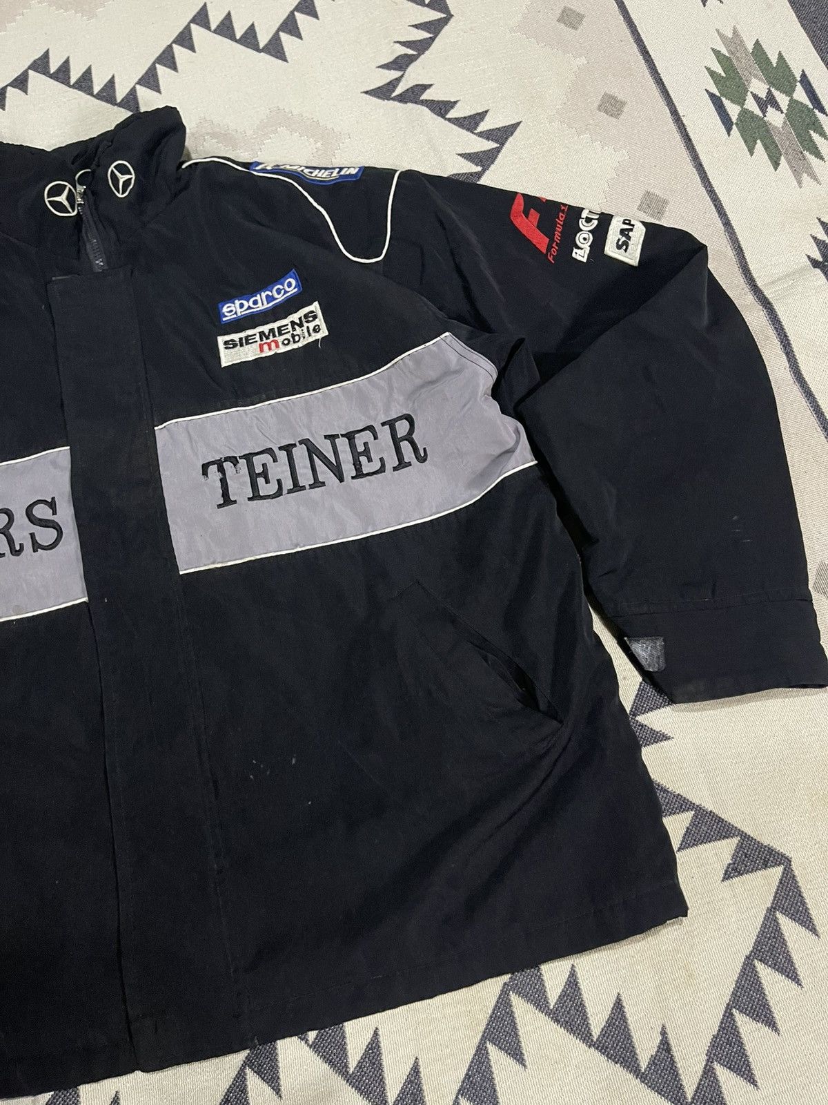 Mercedes-Benz 2000s MARCEDES - BENZ MCLAREN TEAM RACING JACKET DISTRESSED Size US XL / EU 56 / 4 - 8 Thumbnail