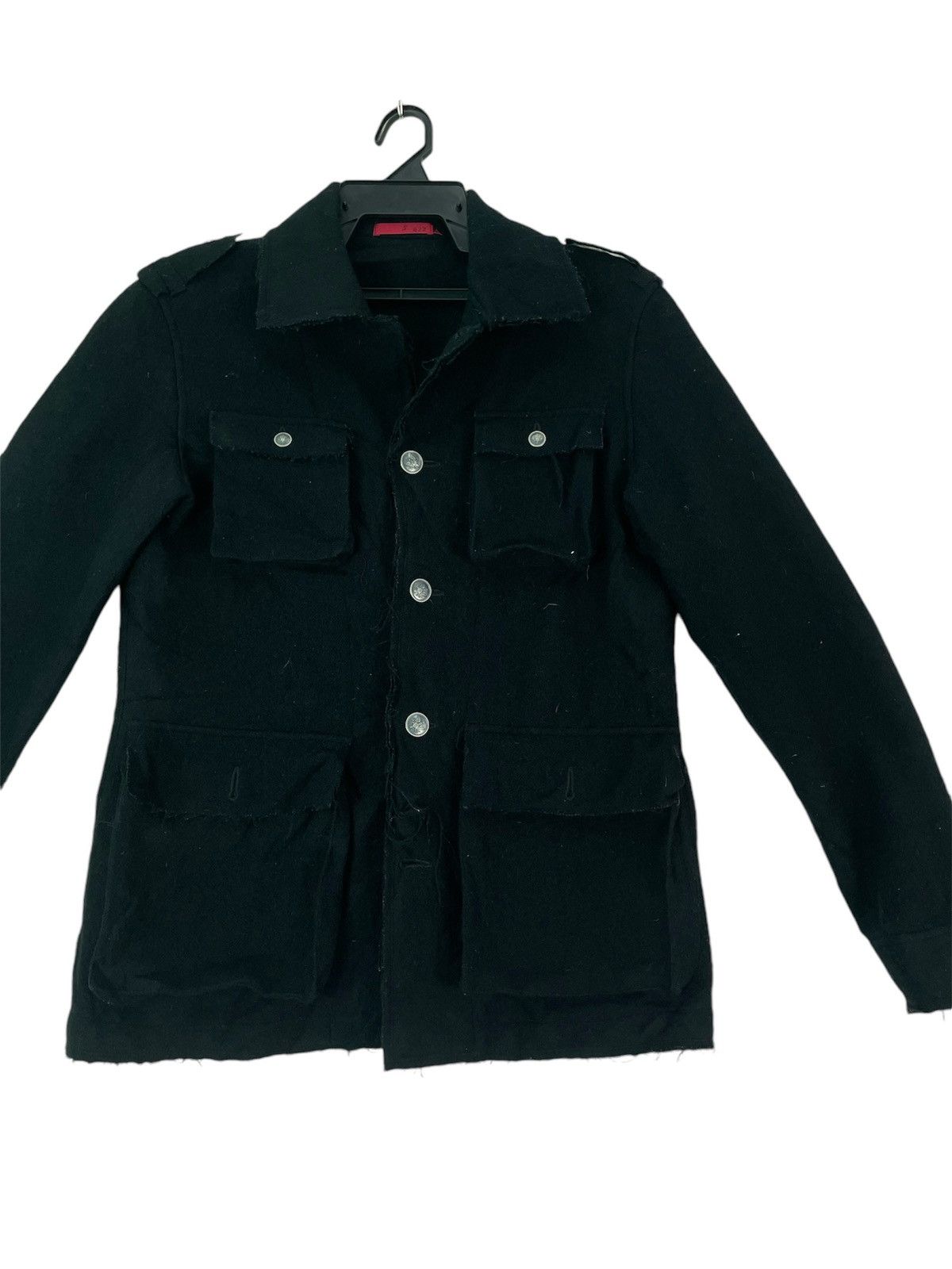 Japanese Brand Rare 5 by 422 japan usn uniform wool jacket raw cut Size US S / EU 44-46 / 1 - 2 Thumbnail