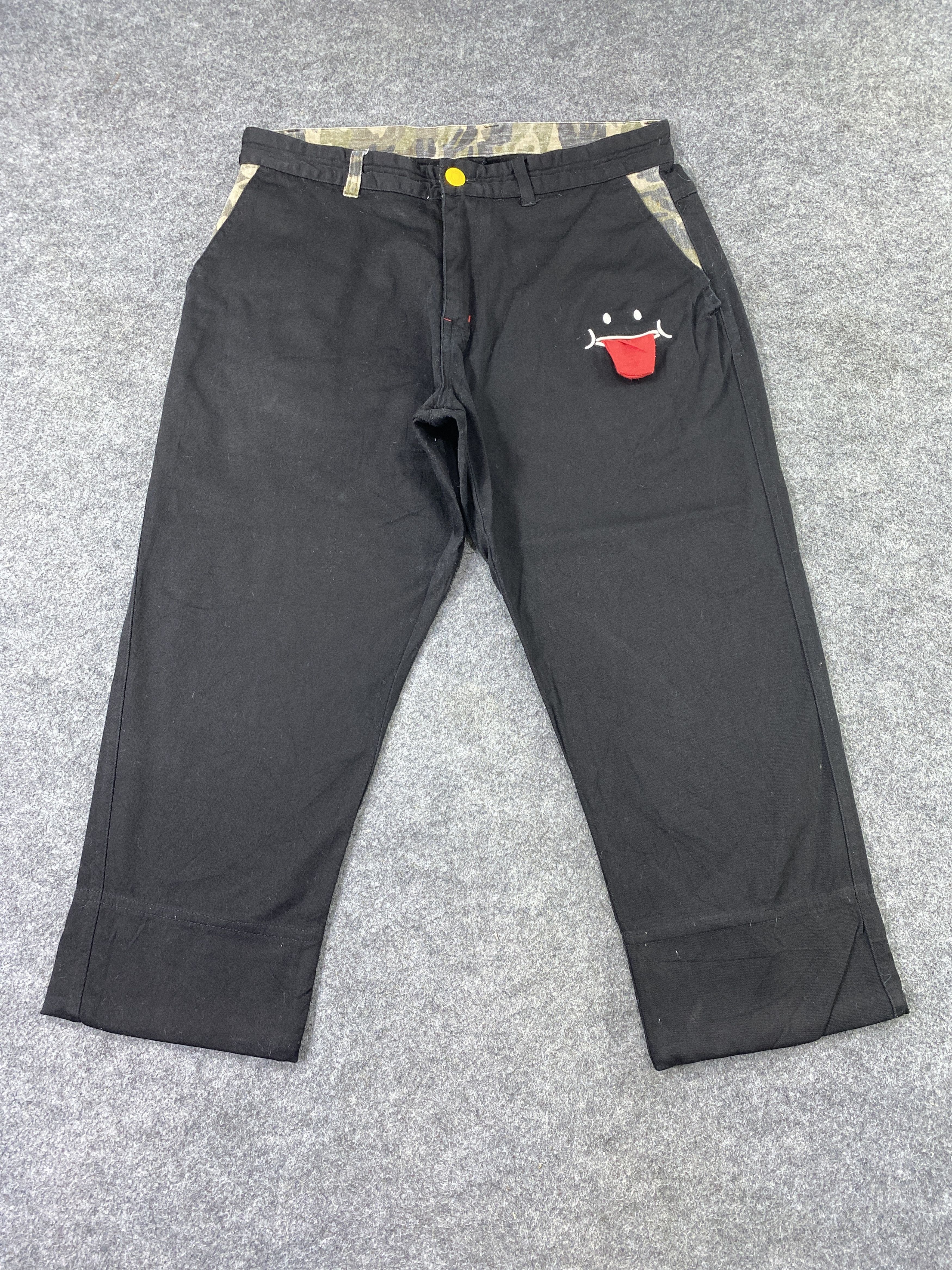 Japanese Brand UP! SMILE MADE IN SMILE 3D Tongue 3 Quarter Shorts -J1109 Size US 31 - 2 Thumbnail