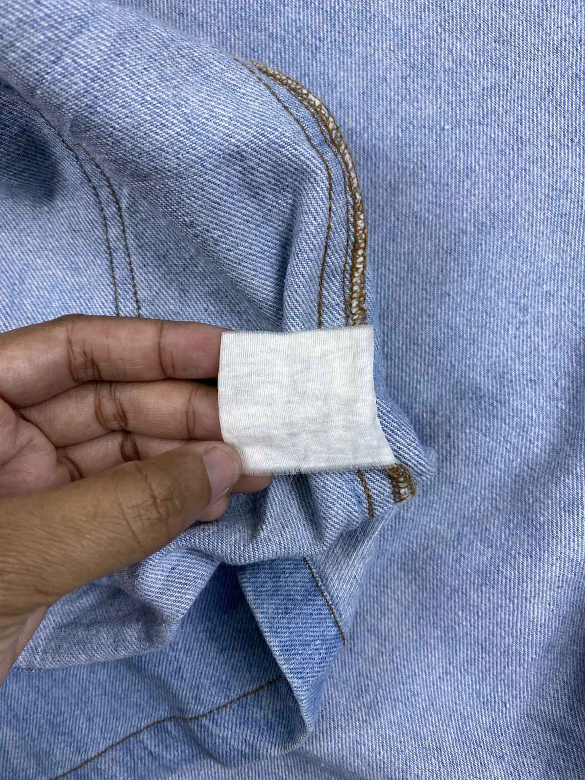 Japanese Brand Vtg Saller A Pico Authentic Wear Denim Style Button Up Shirt Size US L / EU 52-54 / 3 - 11 Thumbnail