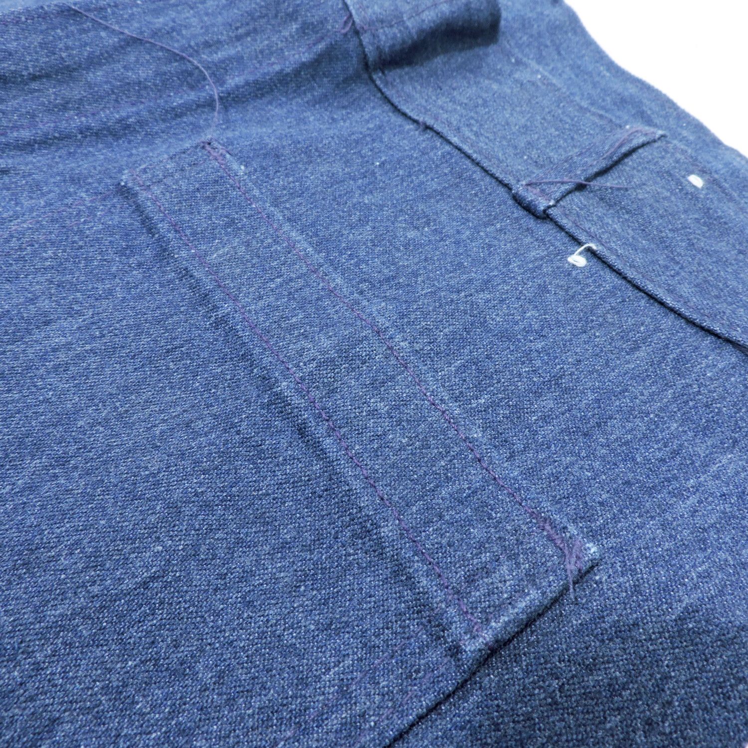 Vintage SEAFARER USN U.S. NAVY TROUSERS, UTILITY DENIM SHORT PANTS Size US 33 - 9 Thumbnail