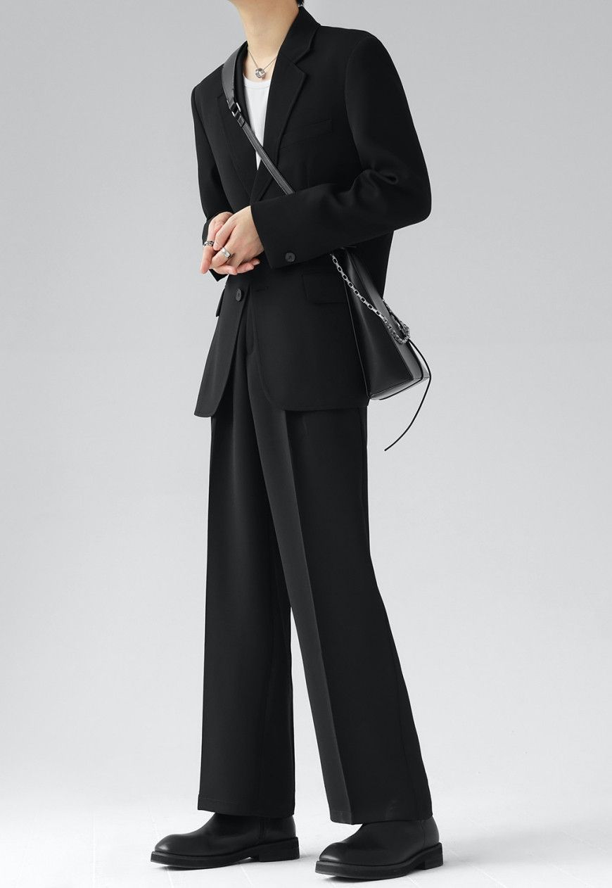 Other Men’s Premium Solid Color Suit Set Size 38S - 2 Thumbnail