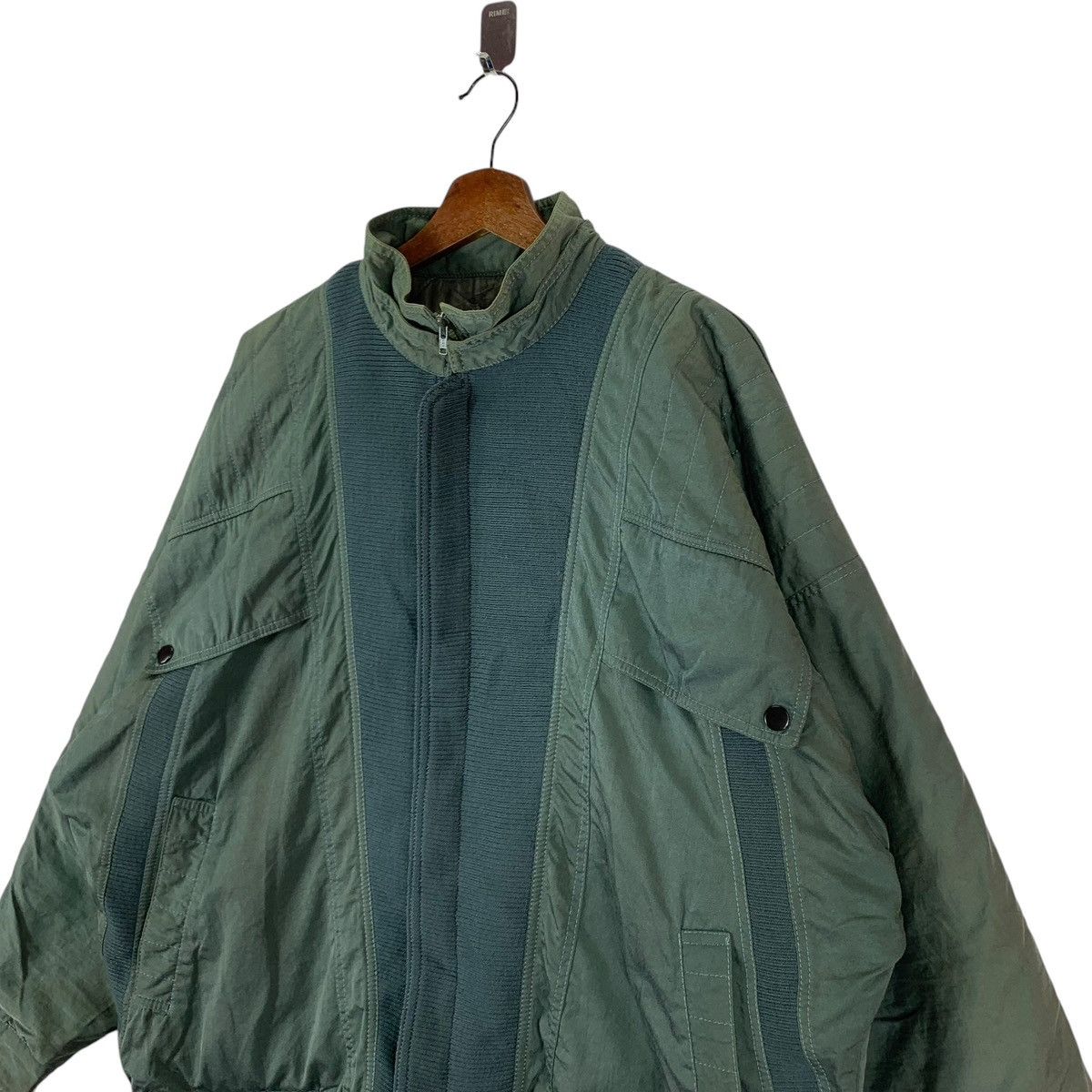 Issey Miyake × Japanese Brand × Vintage VINTAGE SUN PHORIKA DOUBLE ZIPPER BOMBER NYLON JACKET Size US L / EU 52-54 / 3 - 3 Thumbnail