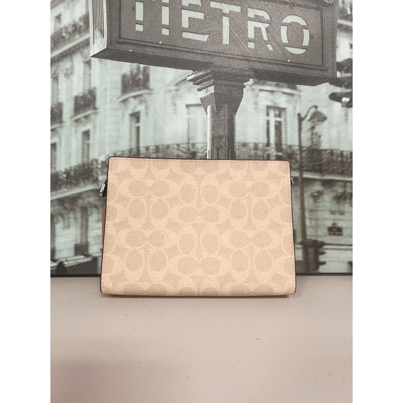 Coach Coach CW204 Slim Crossbody Bag In Signature Canvas IN TAUPE Size ONE SIZE - 2 Thumbnail