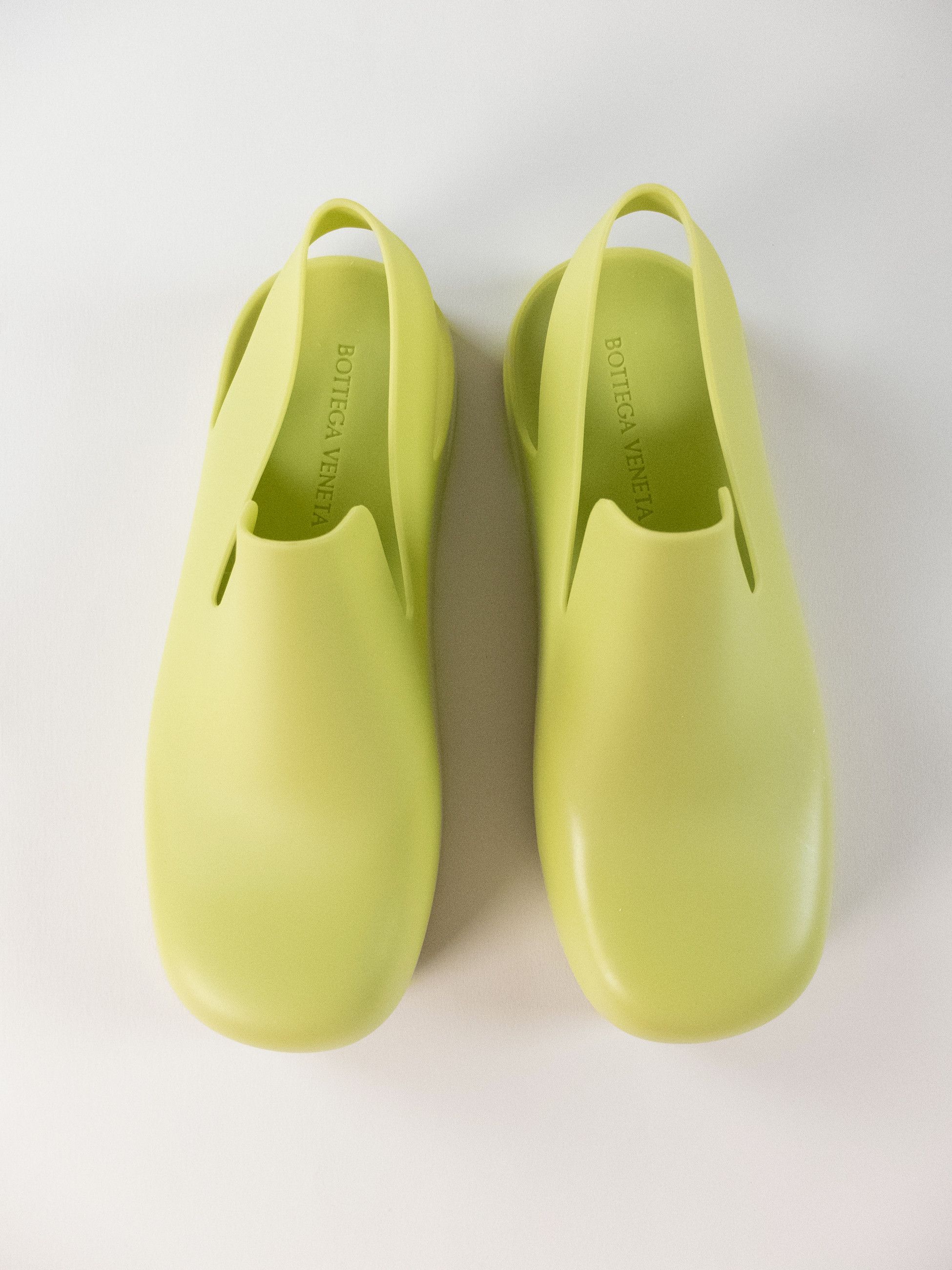 Bottega Veneta BOTTEGA VENETA Puddle green rubber slingback sandal shoes 10 Size US 10 / EU 43 - 3 Thumbnail