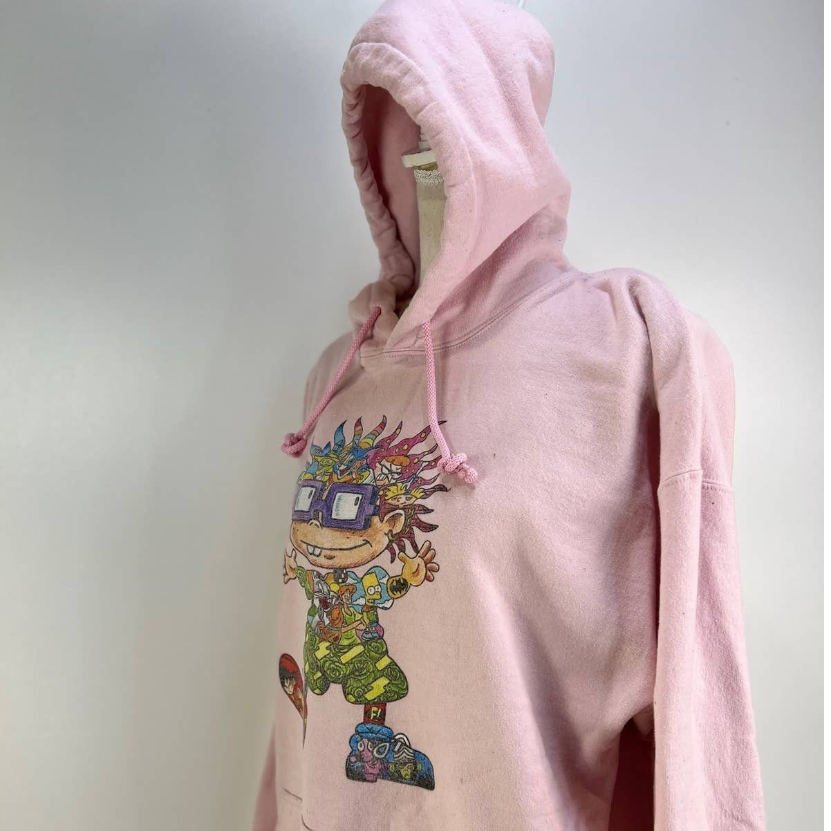 Cartoon Network Vintage Rugrats Chuckie Hoodie Pink Cartoon Network Unisex Size XL / US 12-14 / IT 48-50 - 5 Thumbnail
