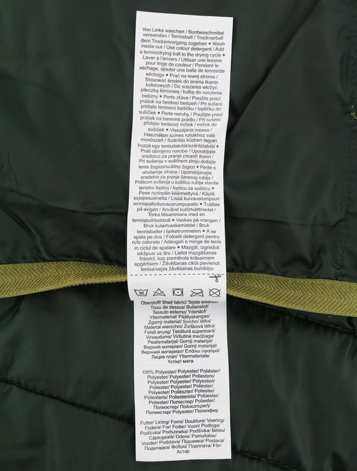 s.Oliver L Green High Neck Padded Quilted Full Zip 88004 Size US L / EU 52-54 / 3 - 11 Thumbnail