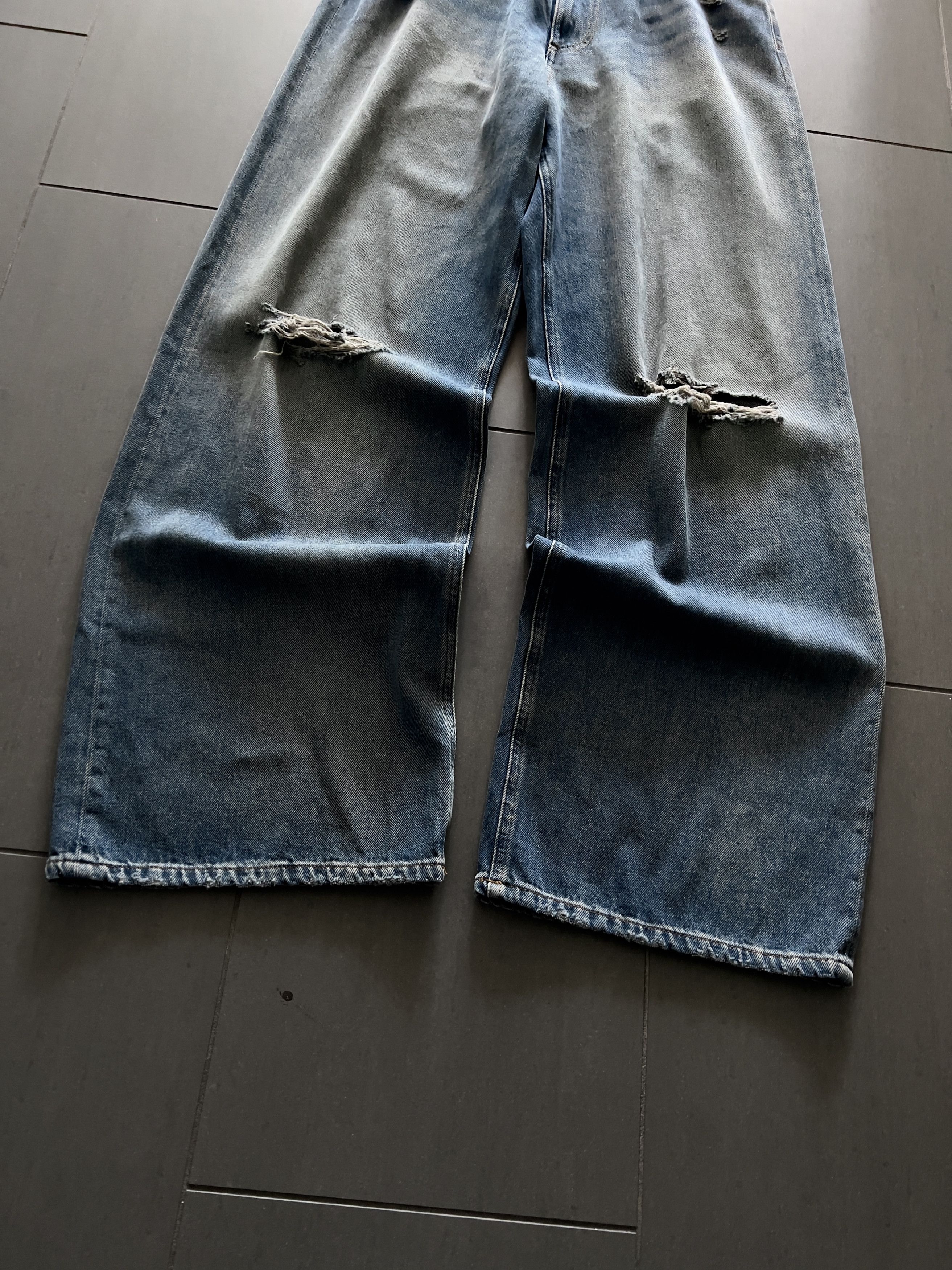 Maison Margiela Maison Margiela MM6 SS24 Distressed Denim Jeans Size US 30 / EU 46 - 3 Thumbnail