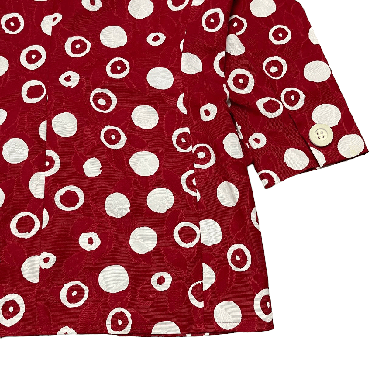 Yves Saint Laurent Vintage YSL Yves Saint Laurent Polka Dot Jacket Red Size M / US 6-8 / IT 42-44 - 13 Thumbnail