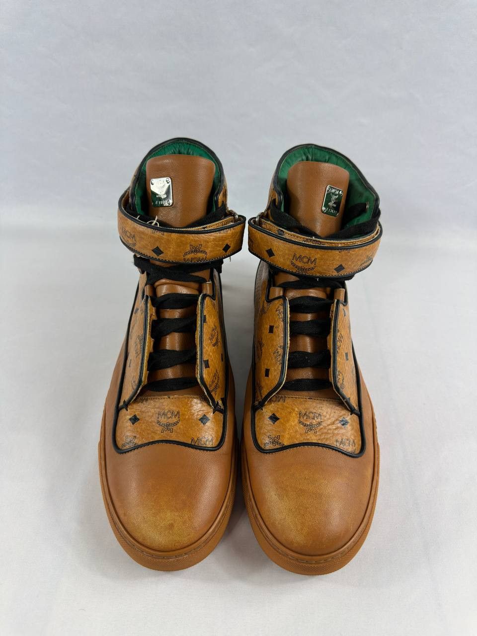 MCM MCM Visetos High Top Leather Sneakers Size US 13 / EU 46 - 5 Thumbnail