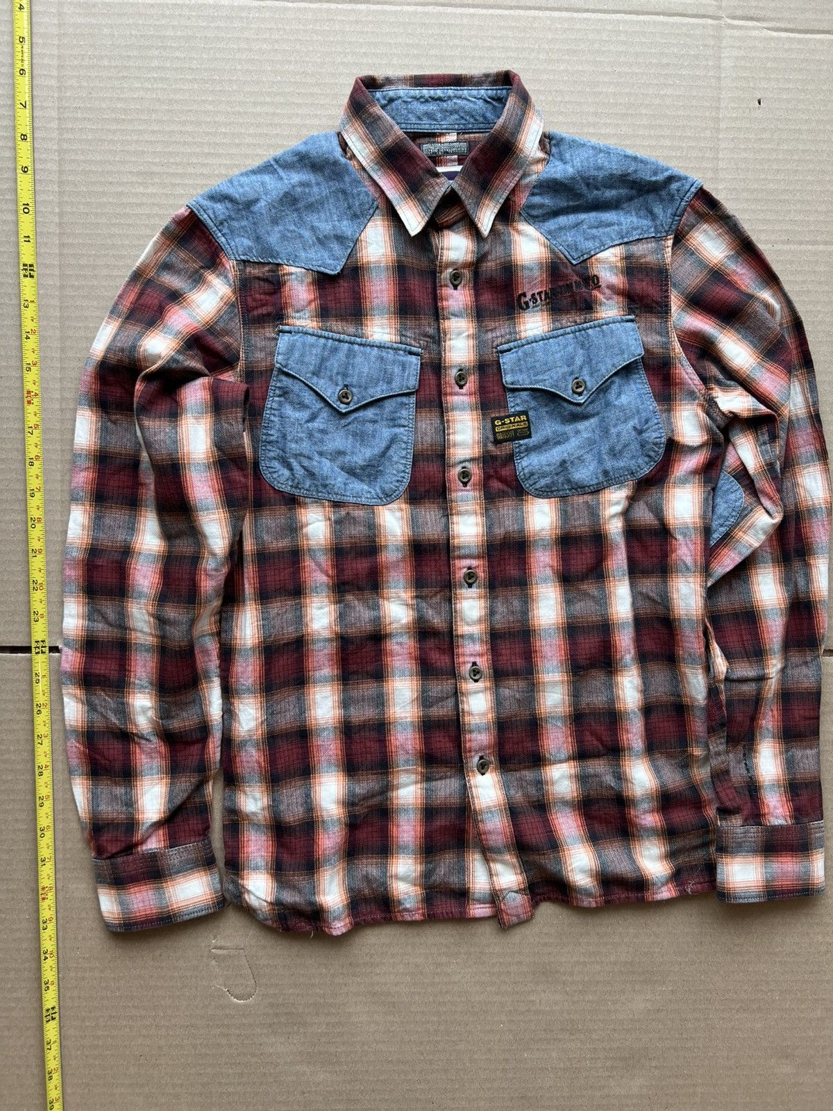 G-Star G Star Raw Denim Patchwork Flannel Size US S / EU 44-46 / 1 - 6 Thumbnail