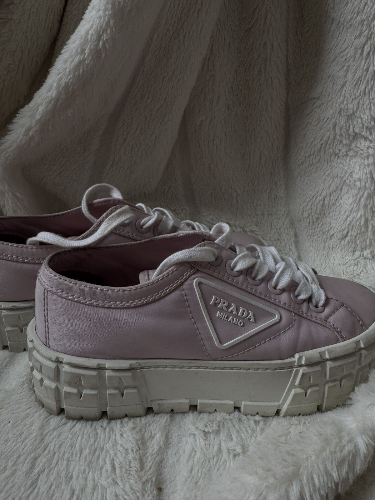 Prada Double Wheel Re-Nylon Gabardine Sneakers Size US 7.5 / IT 37.5 - 5 Thumbnail