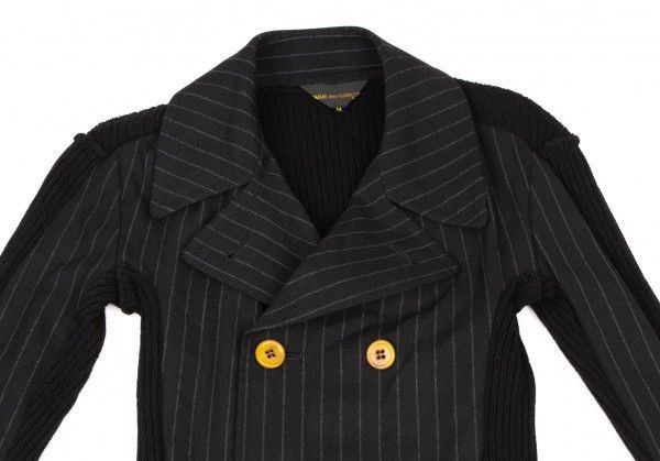 Comme des Garcons Comme des Garcons Dark gray vintage striped double-breaste Size M / US 6-8 / IT 42-44 - 4 Thumbnail