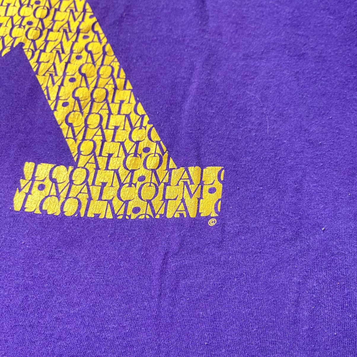 Rap Tees Vintage Malcolm X Big Logo Tee Purple Size US M / EU 48-50 / 2 - 4 Thumbnail