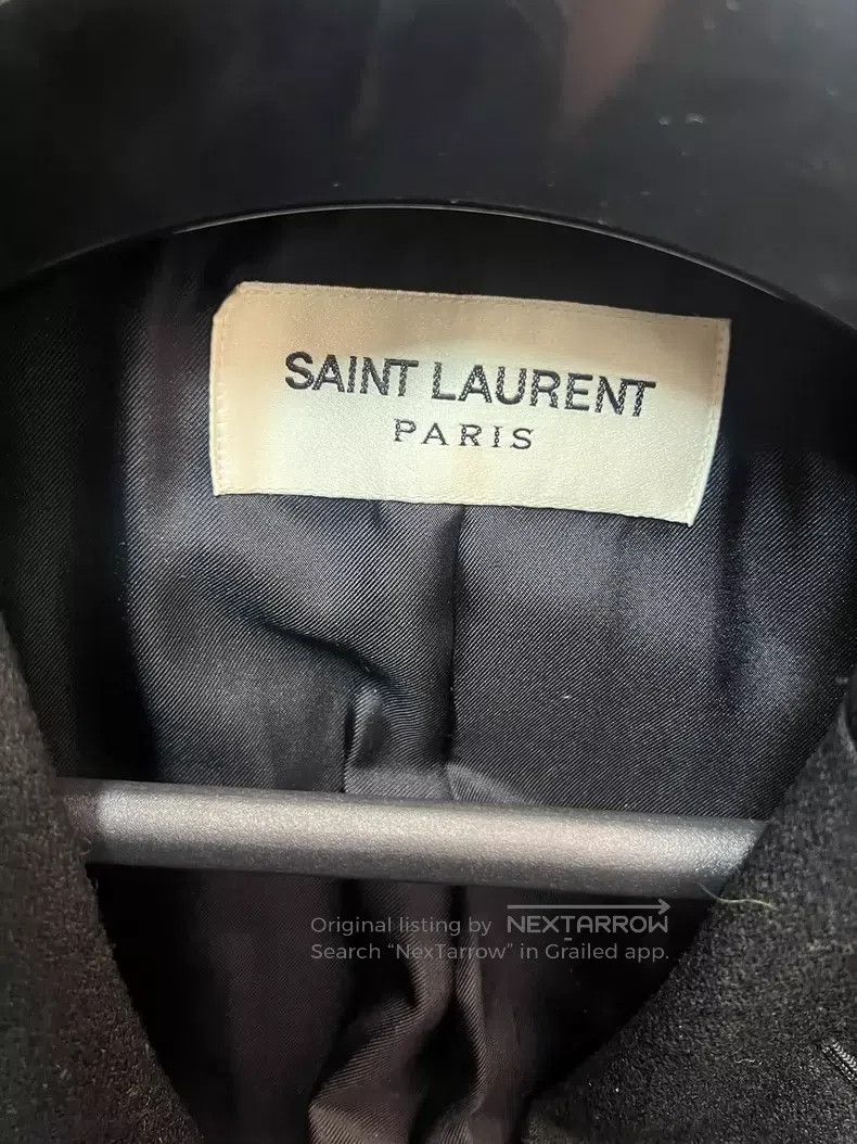 Saint Laurent Paris Saint Laurent Paris Leopard Print Collar Patched Black Woo Size US M / EU 48-50 / 2 - 3 Thumbnail