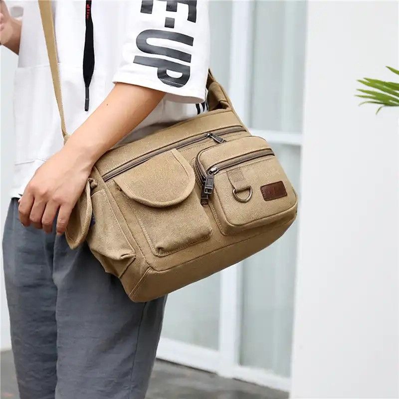 Japanese Brand × Vintage Vintage Water Resistant Waxed Crossbody Bags Size ONE SIZE - 1 Thumbnail