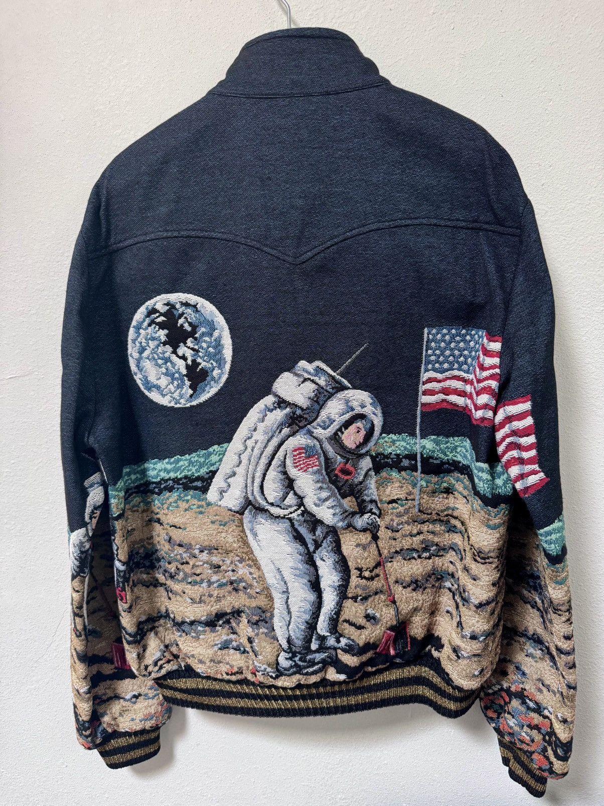 Saint Laurent Paris Saint Laurent Paris Astronaut tapestry bomber sz.48 Size US M / EU 48-50 / 2 - 2 Thumbnail