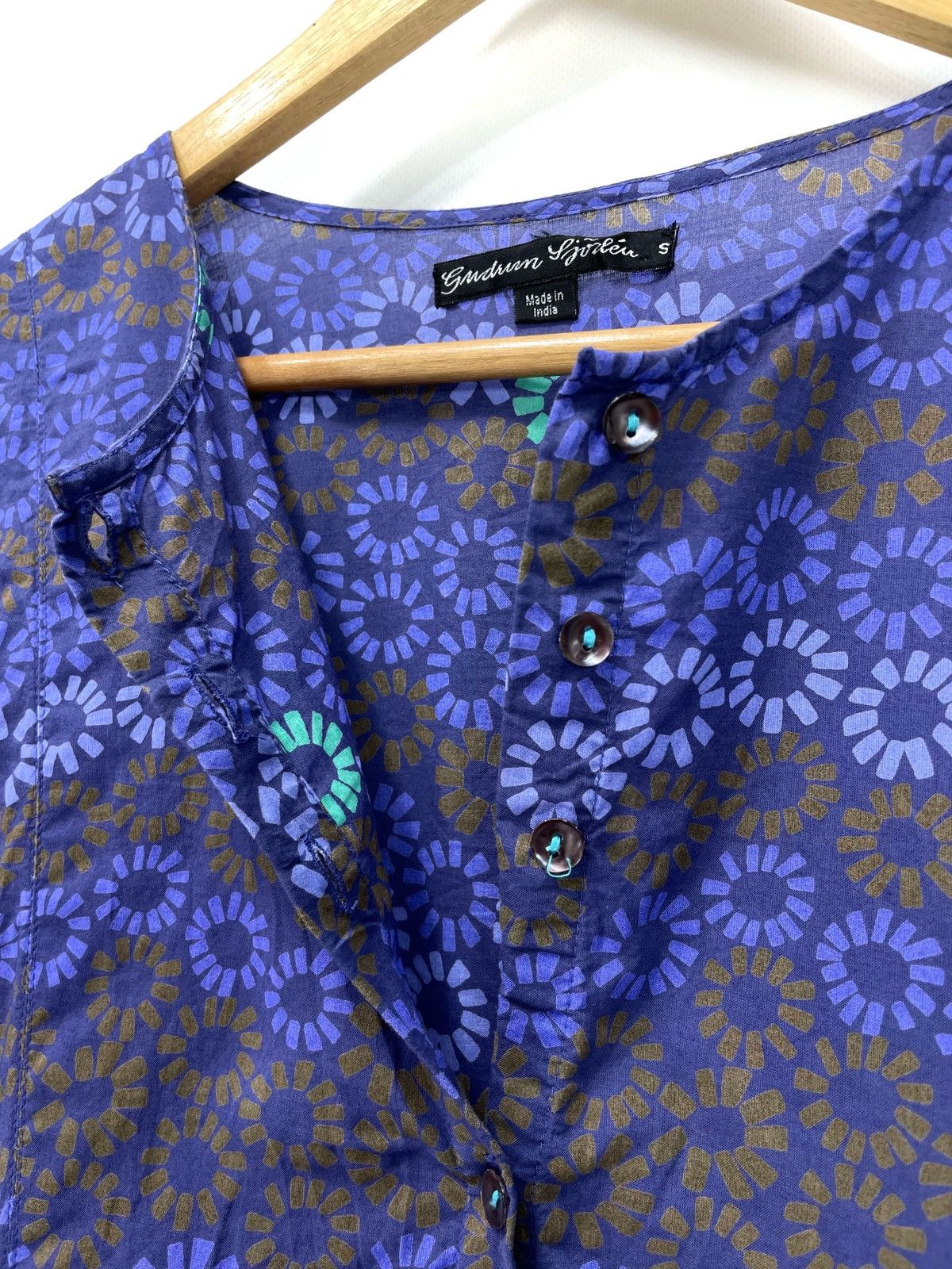 Gudrun Sjoden Gudrun Sjoden Organic Cotton Pocket Tunic Lagenlook Boho Size S / US 4 / IT 40 - 7 Thumbnail