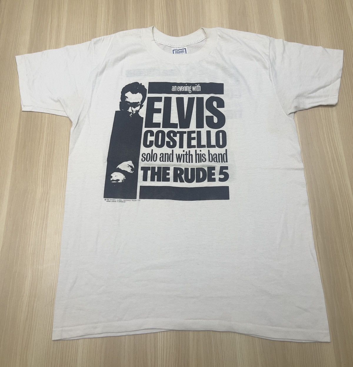 Band Tees Vintage 80’s Elvis Castello Size US XL / EU 56 / 4 - 3 Thumbnail
