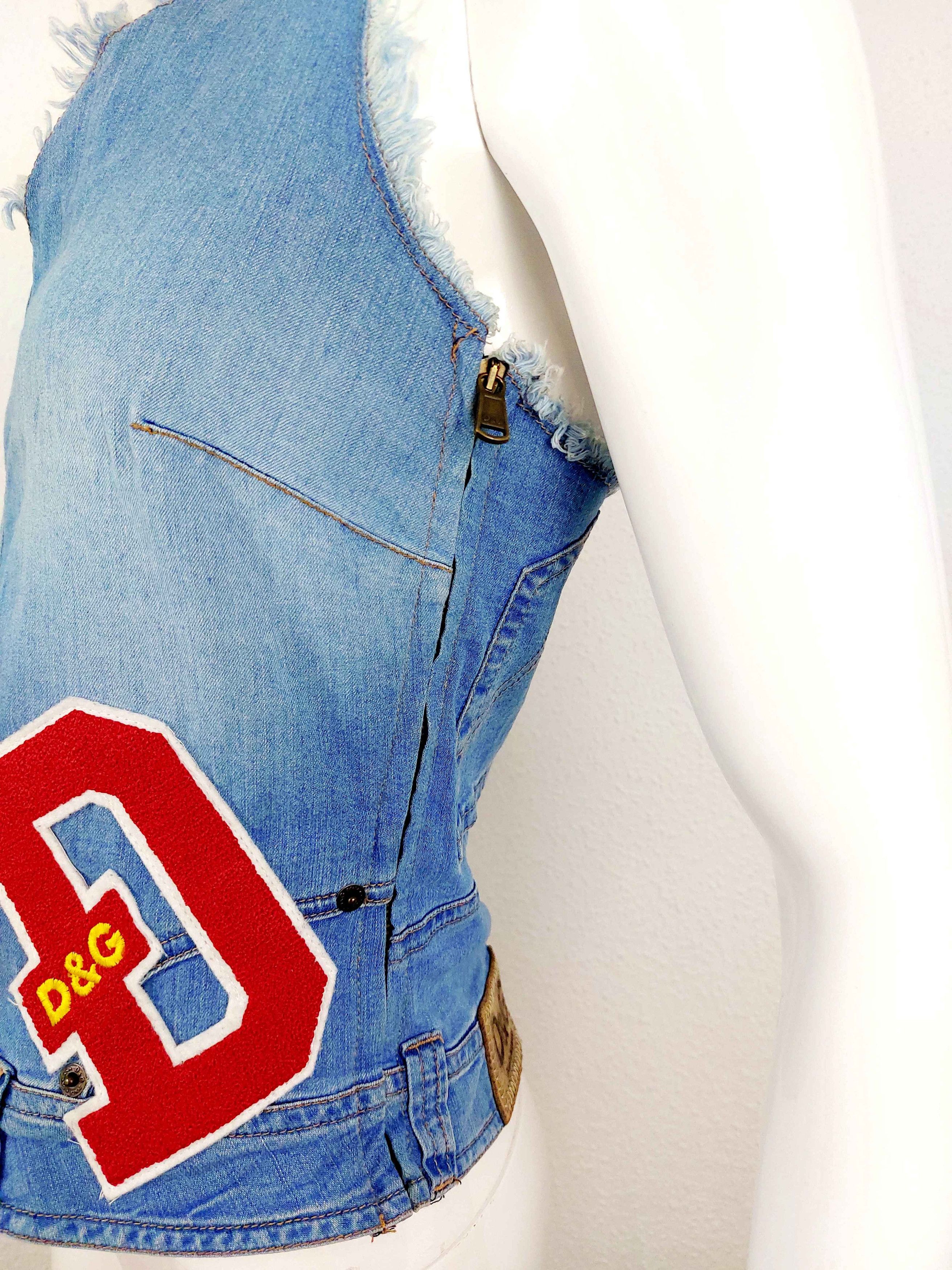 Dolce & Gabbana Dolce Gabbana D&G Patch Patches Cheerleader Bustier Top Size M / US 6-8 / IT 42-44 - 12 Thumbnail